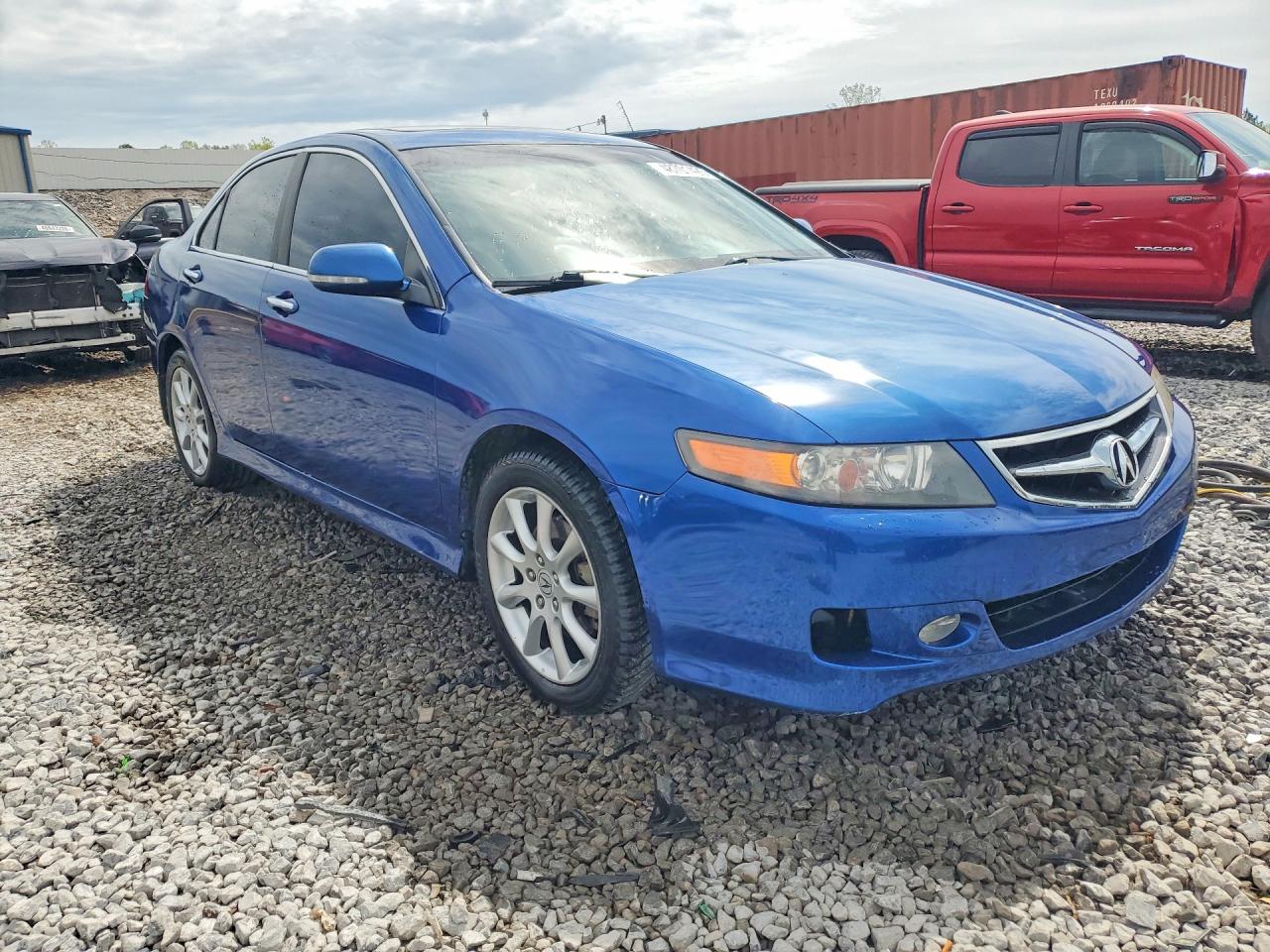 2006 Acura Tsx Blue vin: JH4CL96876C024209