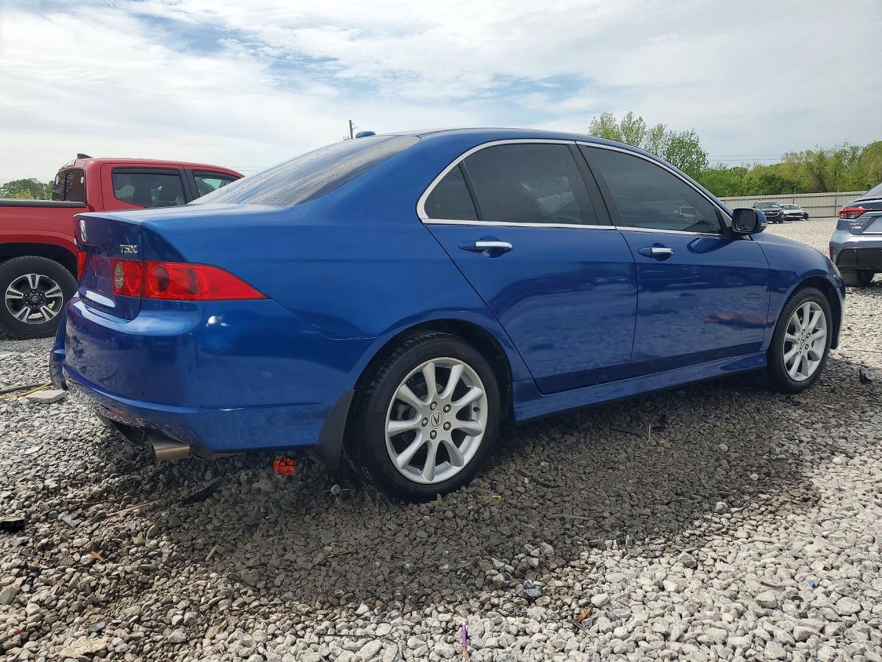 2006 Acura Tsx Blue vin: JH4CL96876C024209