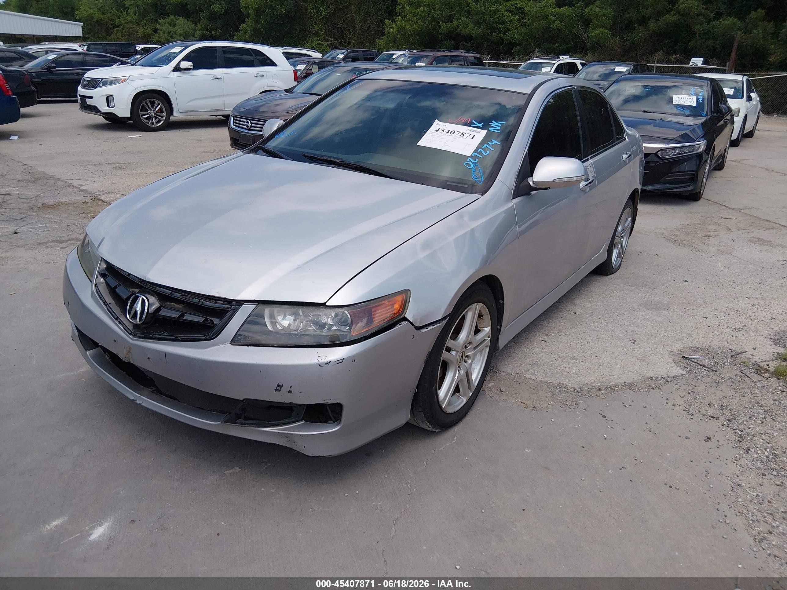 2006 Acura Tsx   Silver vin: JH4CL96876C024274