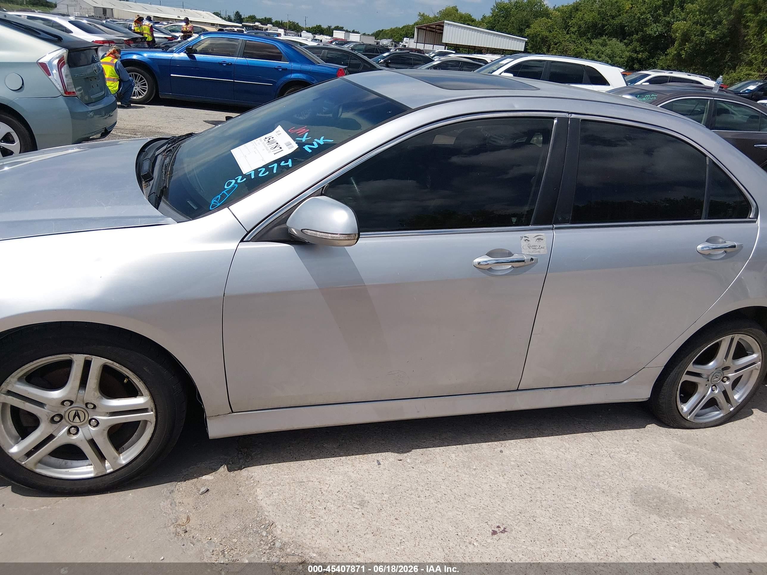 2006 Acura Tsx   Silver vin: JH4CL96876C024274