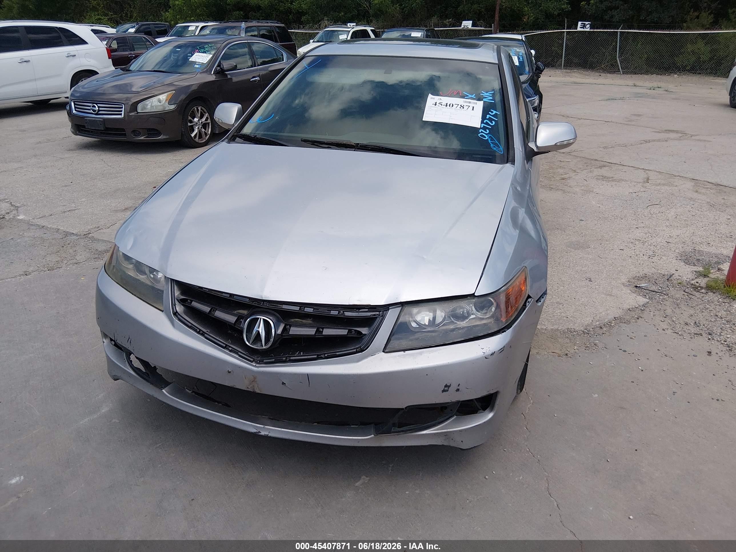 2006 Acura Tsx   Silver vin: JH4CL96876C024274