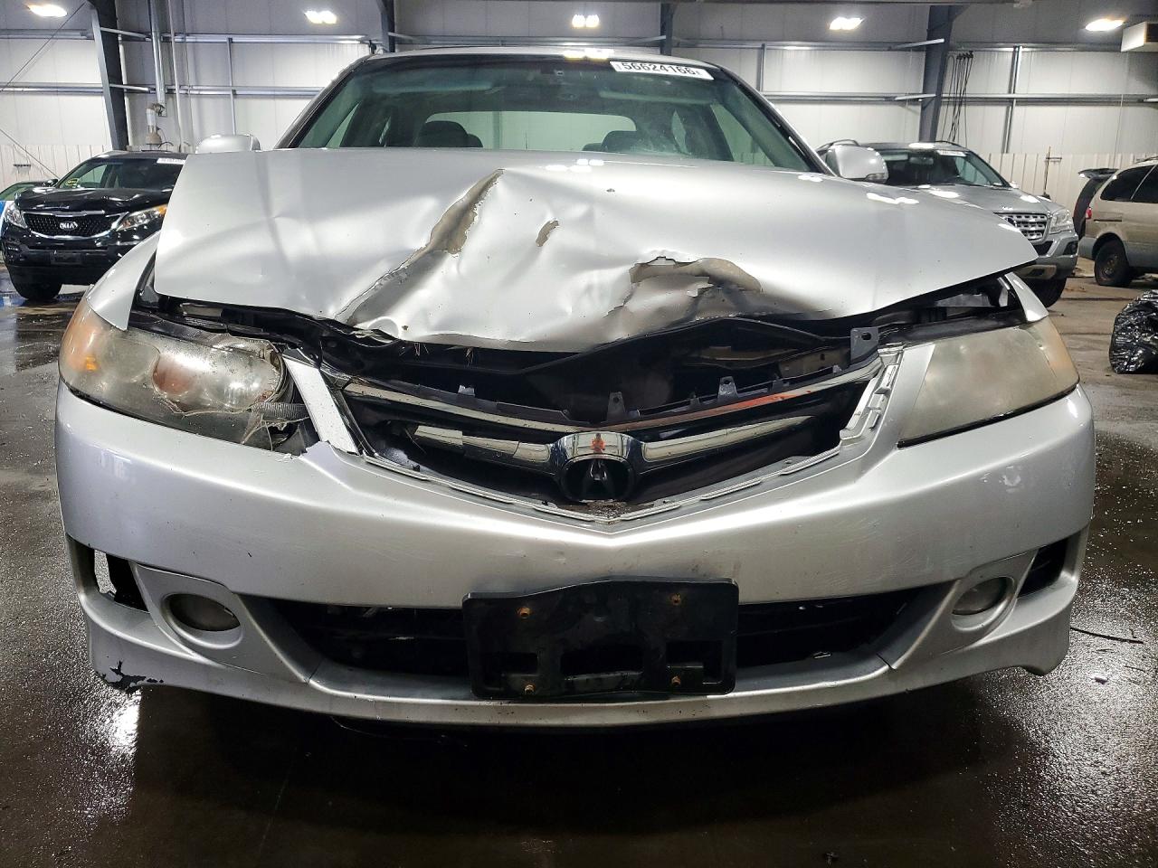 2007 Acura Tsx Silver vin: JH4CL96877C008173