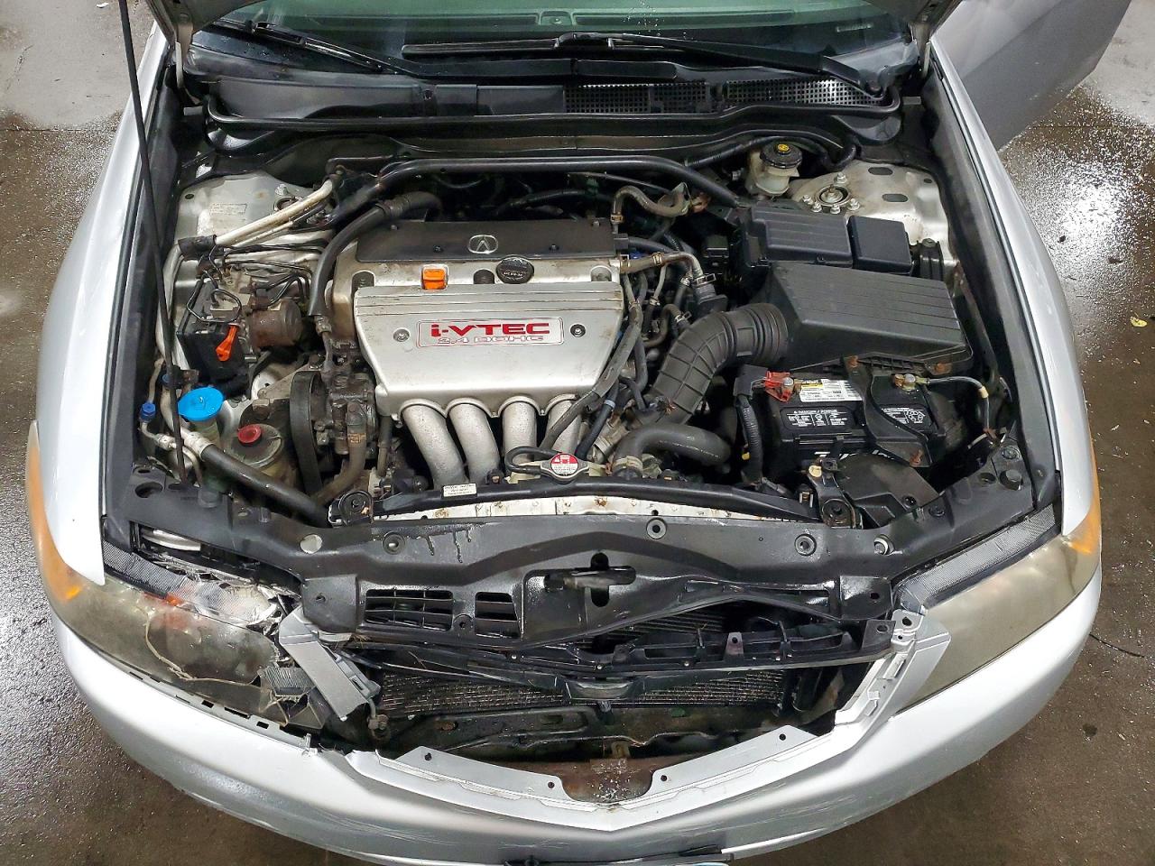 2007 Acura Tsx Silver vin: JH4CL96877C008173