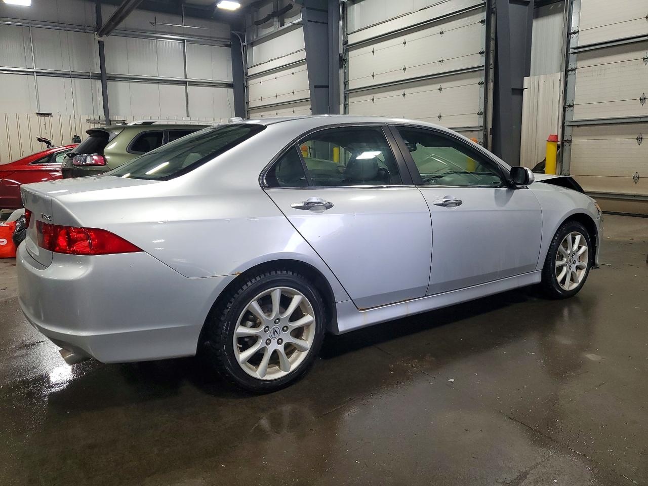 2007 Acura Tsx Silver vin: JH4CL96877C008173