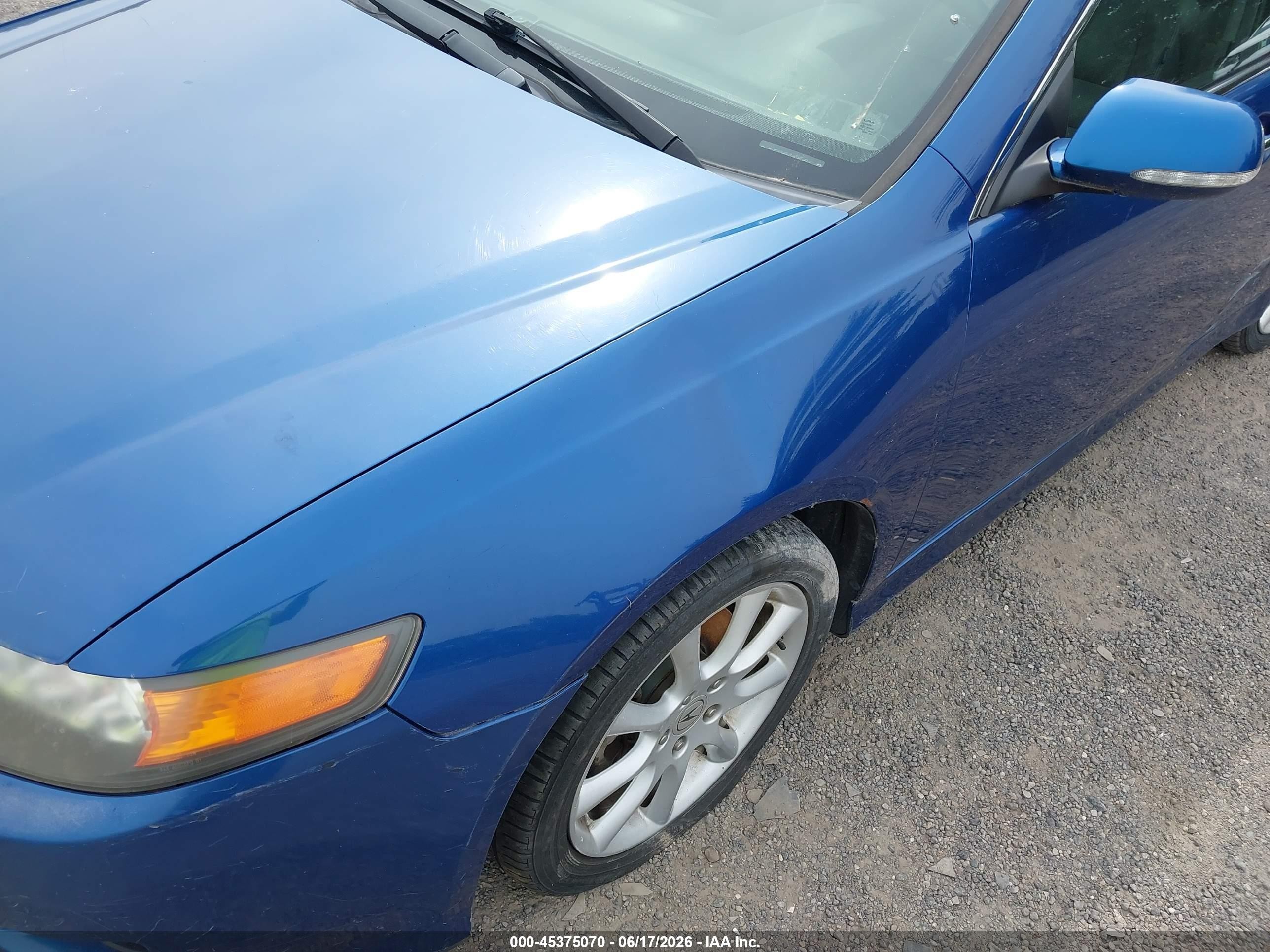 2007 Acura Tsx   Blue vin: JH4CL96877C010134