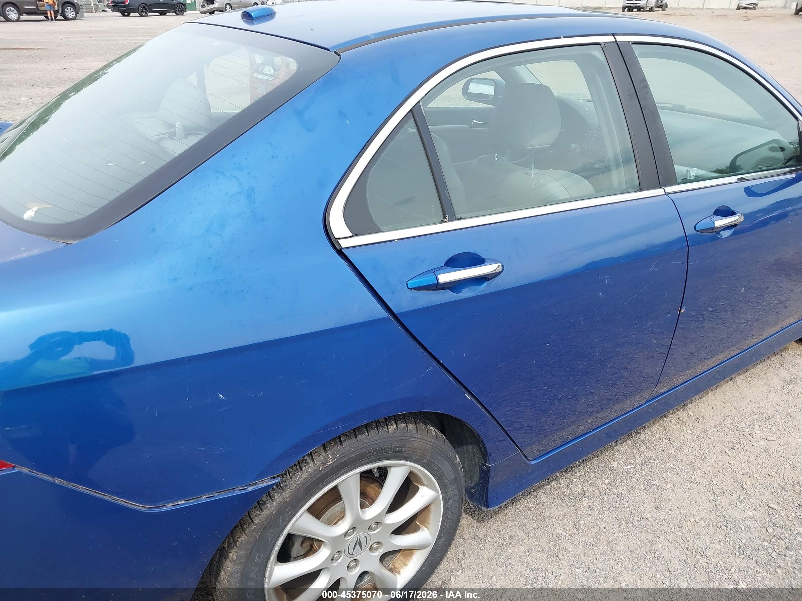 2007 Acura Tsx   Blue vin: JH4CL96877C010134