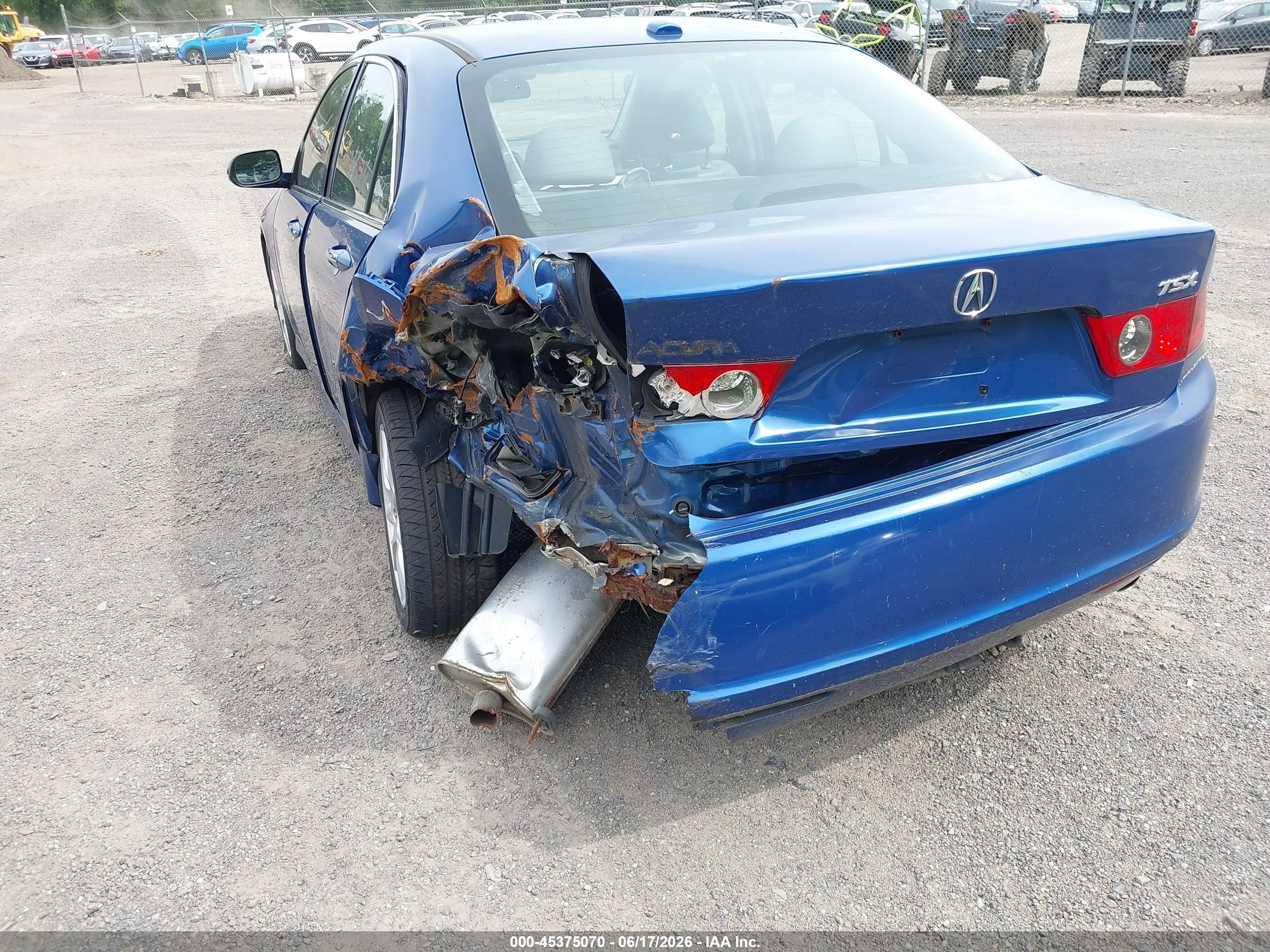 2007 Acura Tsx   Blue vin: JH4CL96877C010134