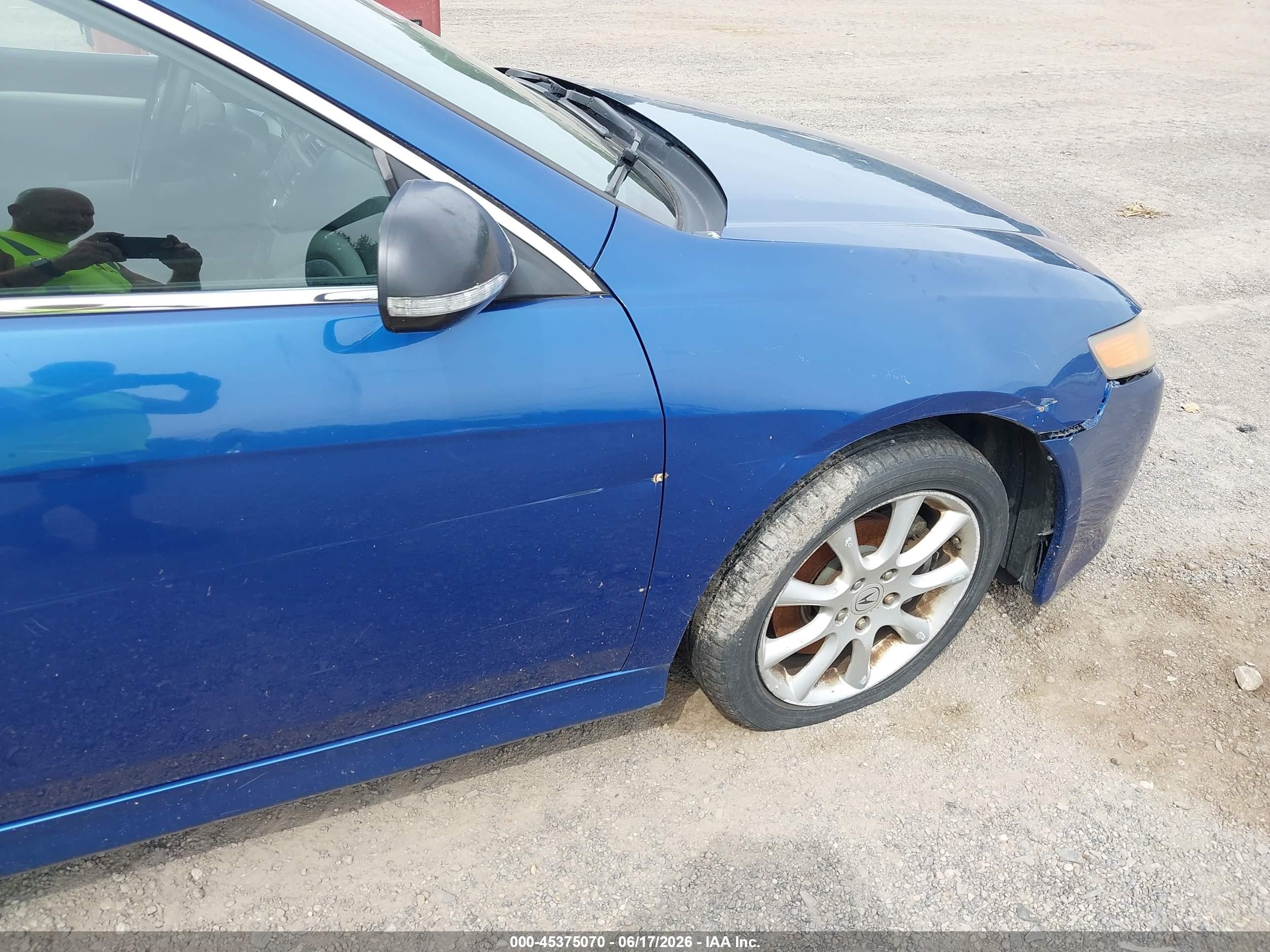 2007 Acura Tsx   Blue vin: JH4CL96877C010134