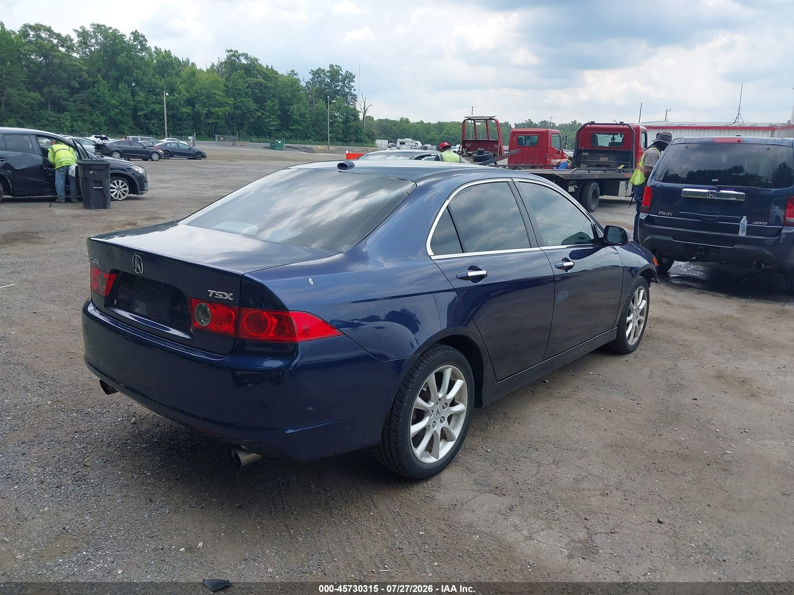 2007 Acura Tsx   Синий vin: JH4CL96877C012501