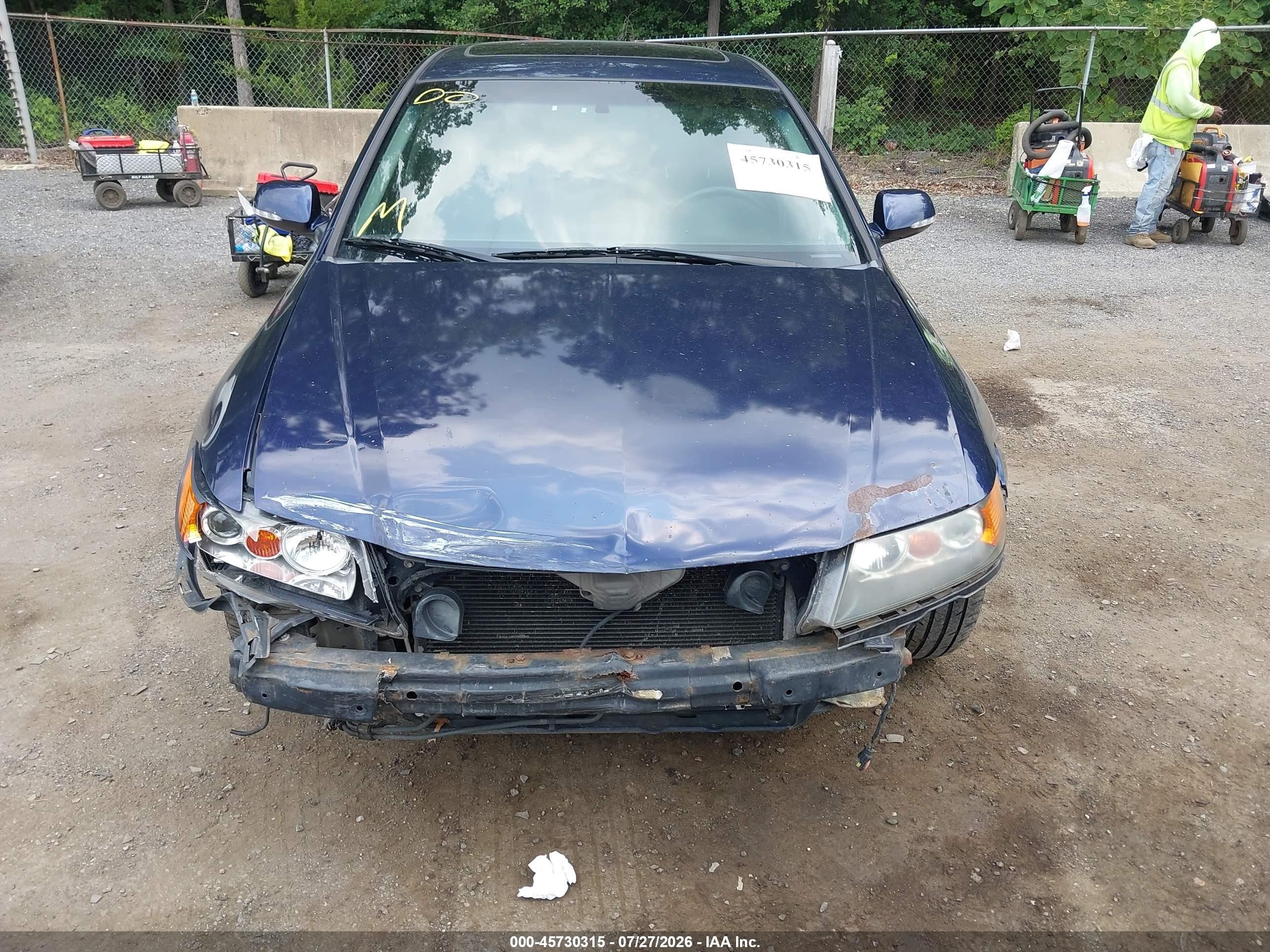 2007 Acura Tsx   Синий vin: JH4CL96877C012501