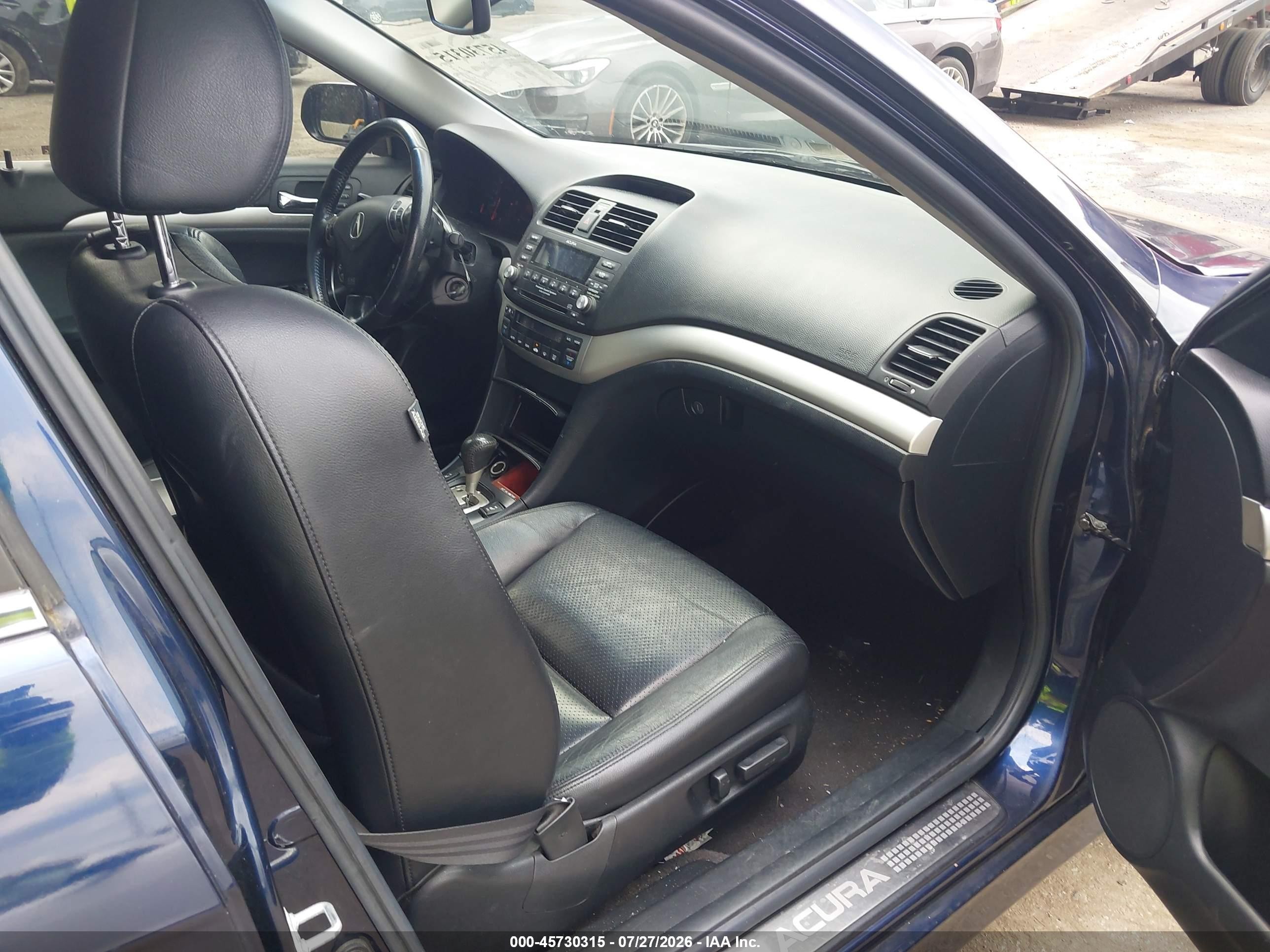 2007 Acura Tsx   Синий vin: JH4CL96877C012501