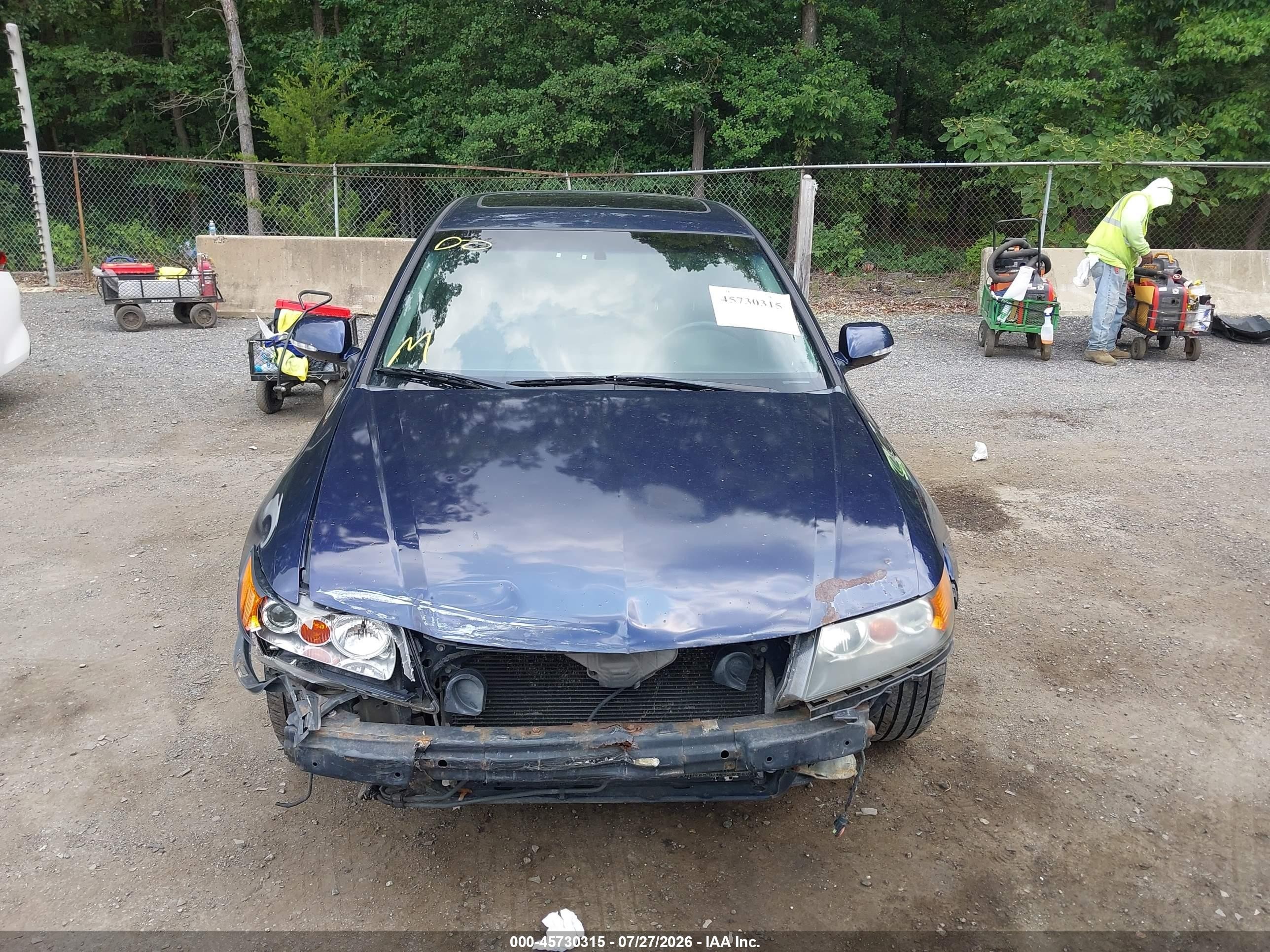 2007 Acura Tsx   Синий vin: JH4CL96877C012501