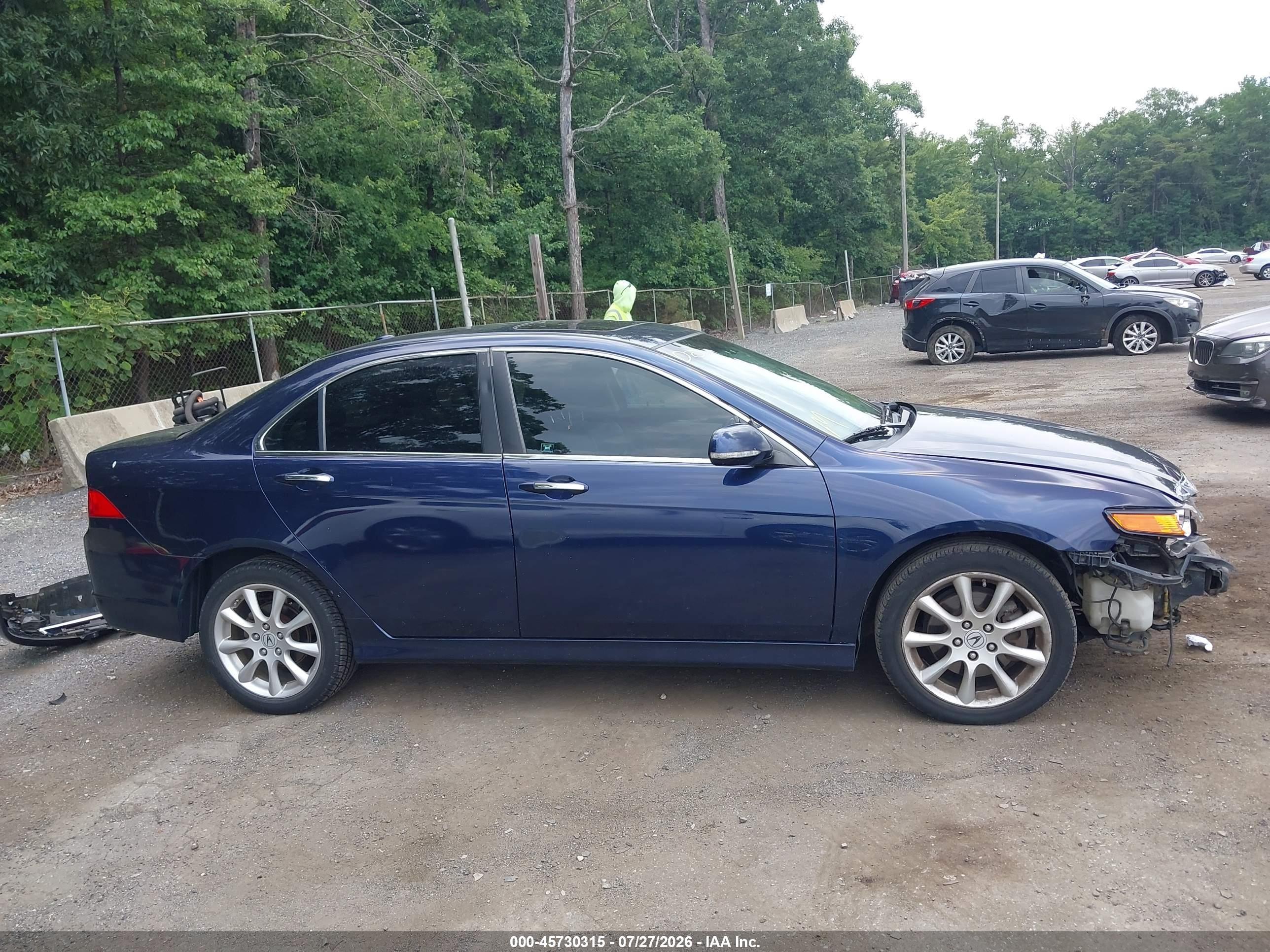 2007 Acura Tsx   Синий vin: JH4CL96877C012501