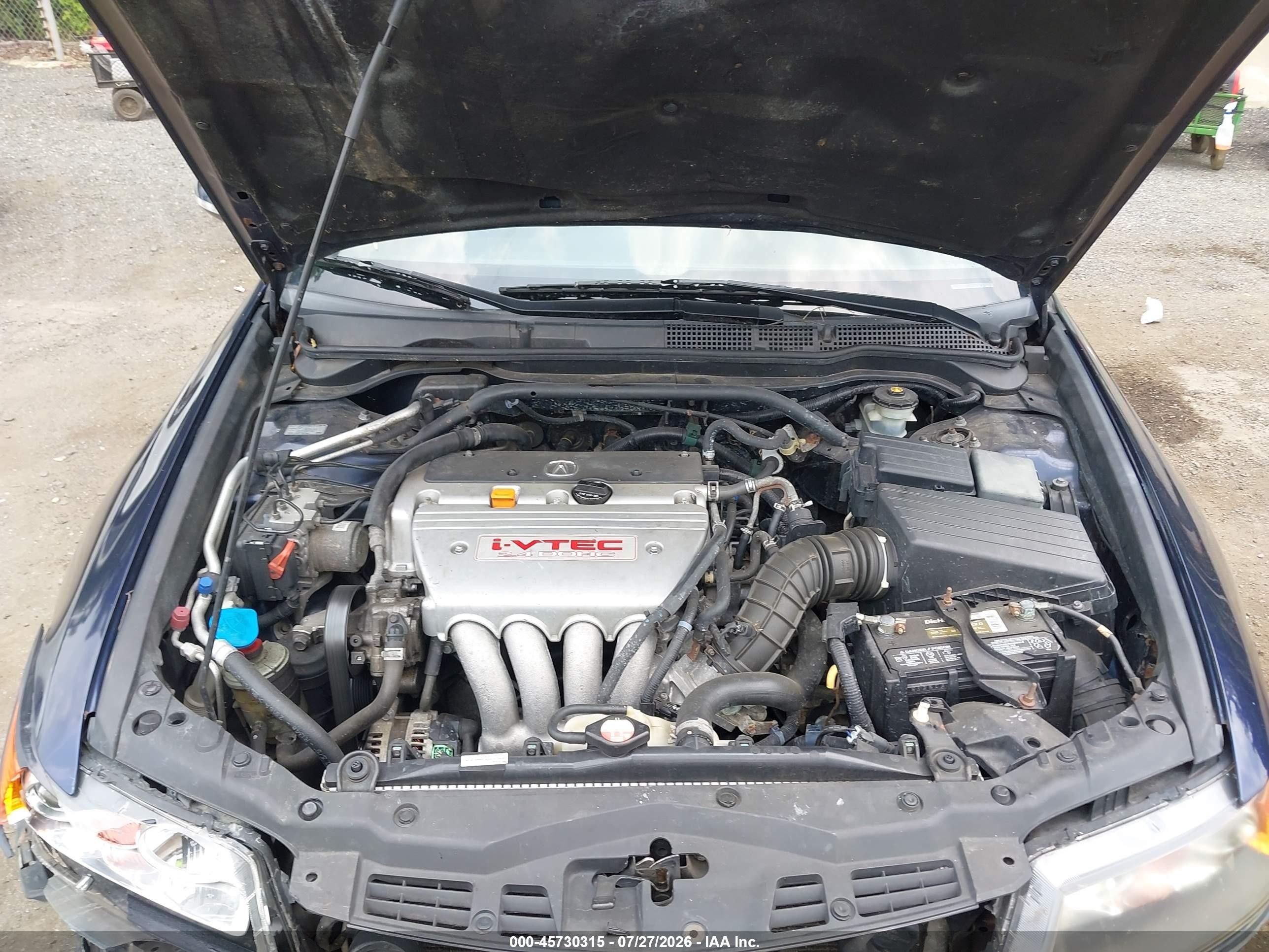 2007 Acura Tsx   Синий vin: JH4CL96877C012501