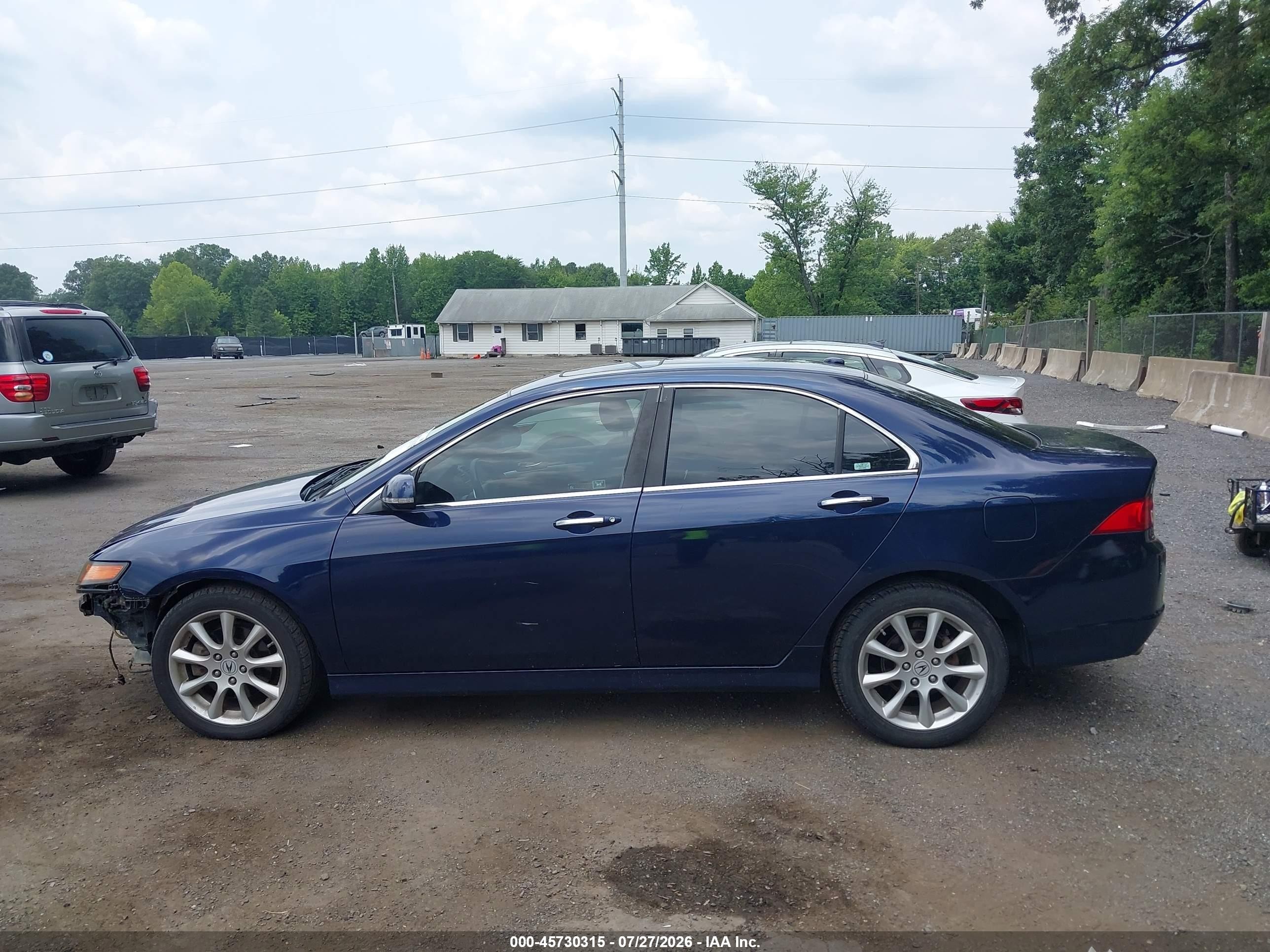 2007 Acura Tsx   Синий vin: JH4CL96877C012501