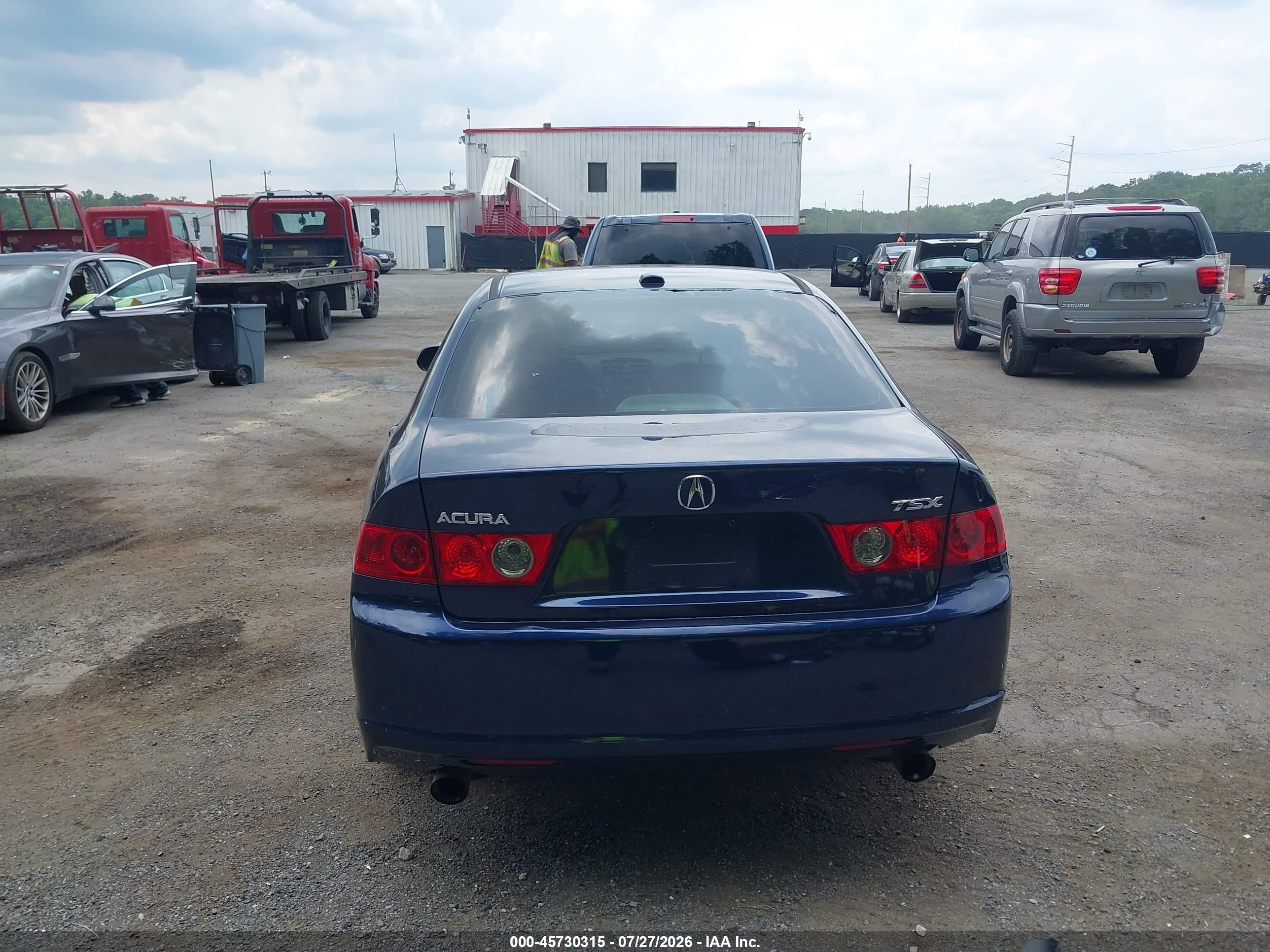 2007 Acura Tsx   Синий vin: JH4CL96877C012501