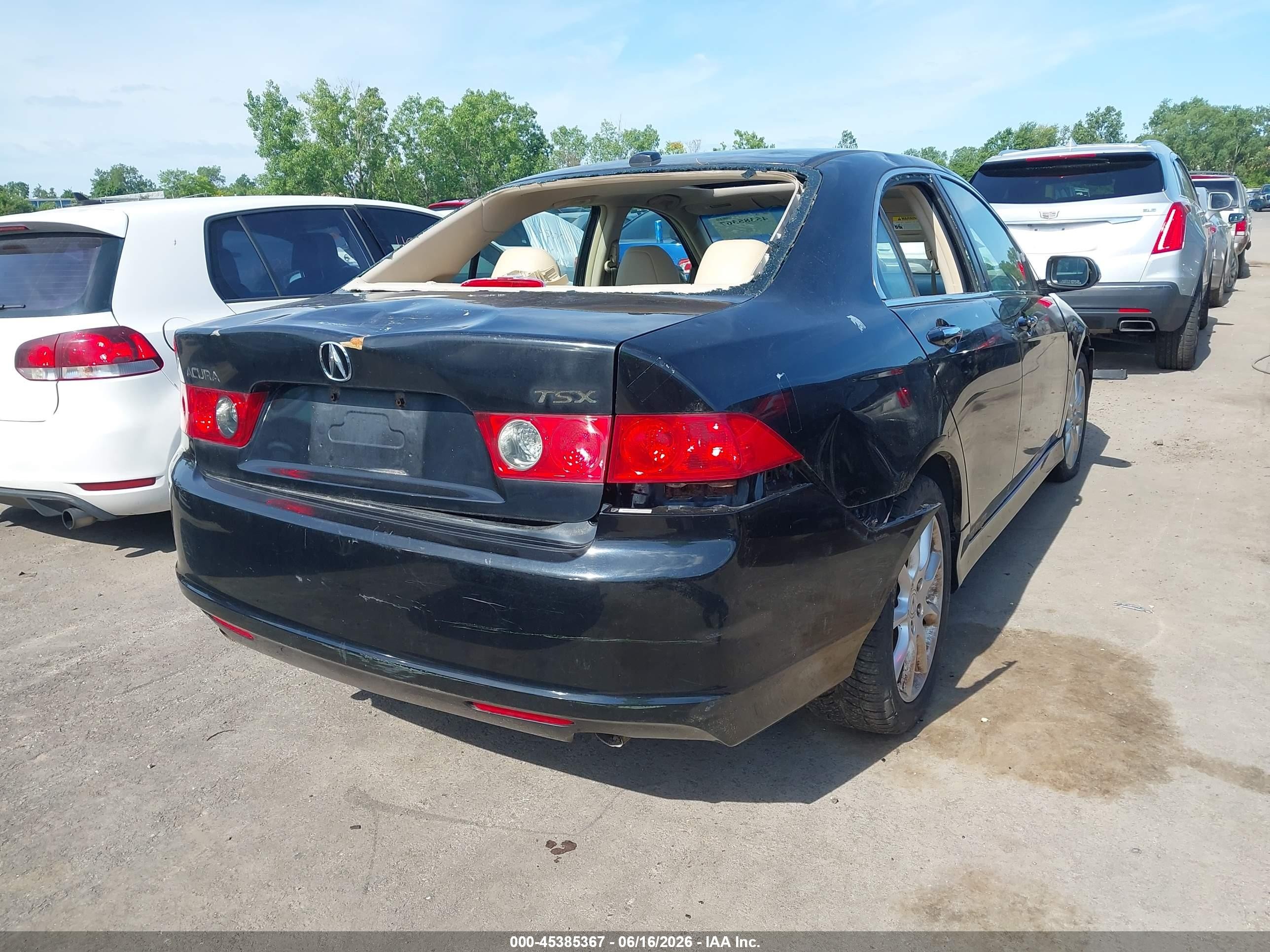 2007 Acura Tsx   Black vin: JH4CL96877C012692