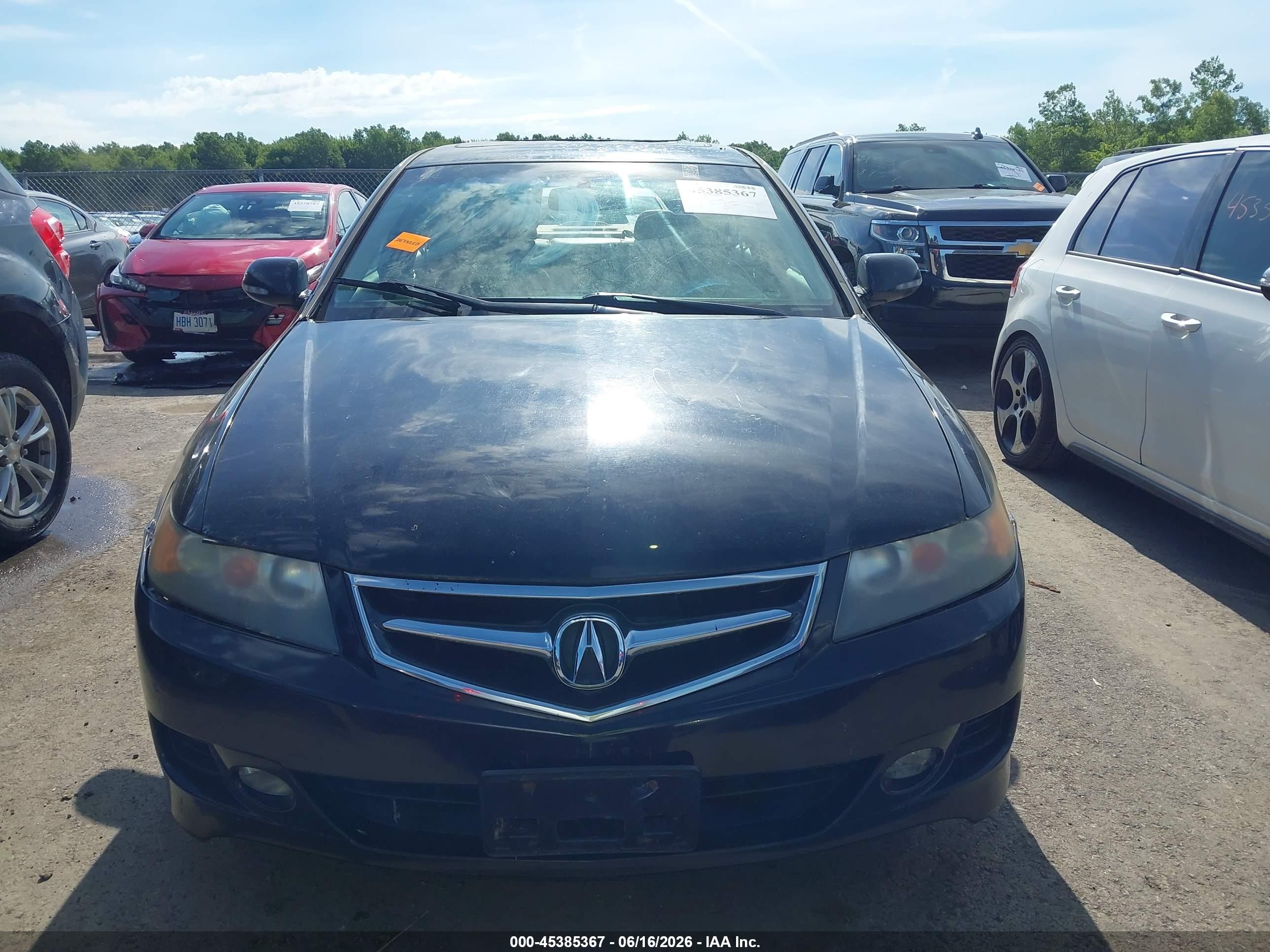 2007 Acura Tsx   Black vin: JH4CL96877C012692