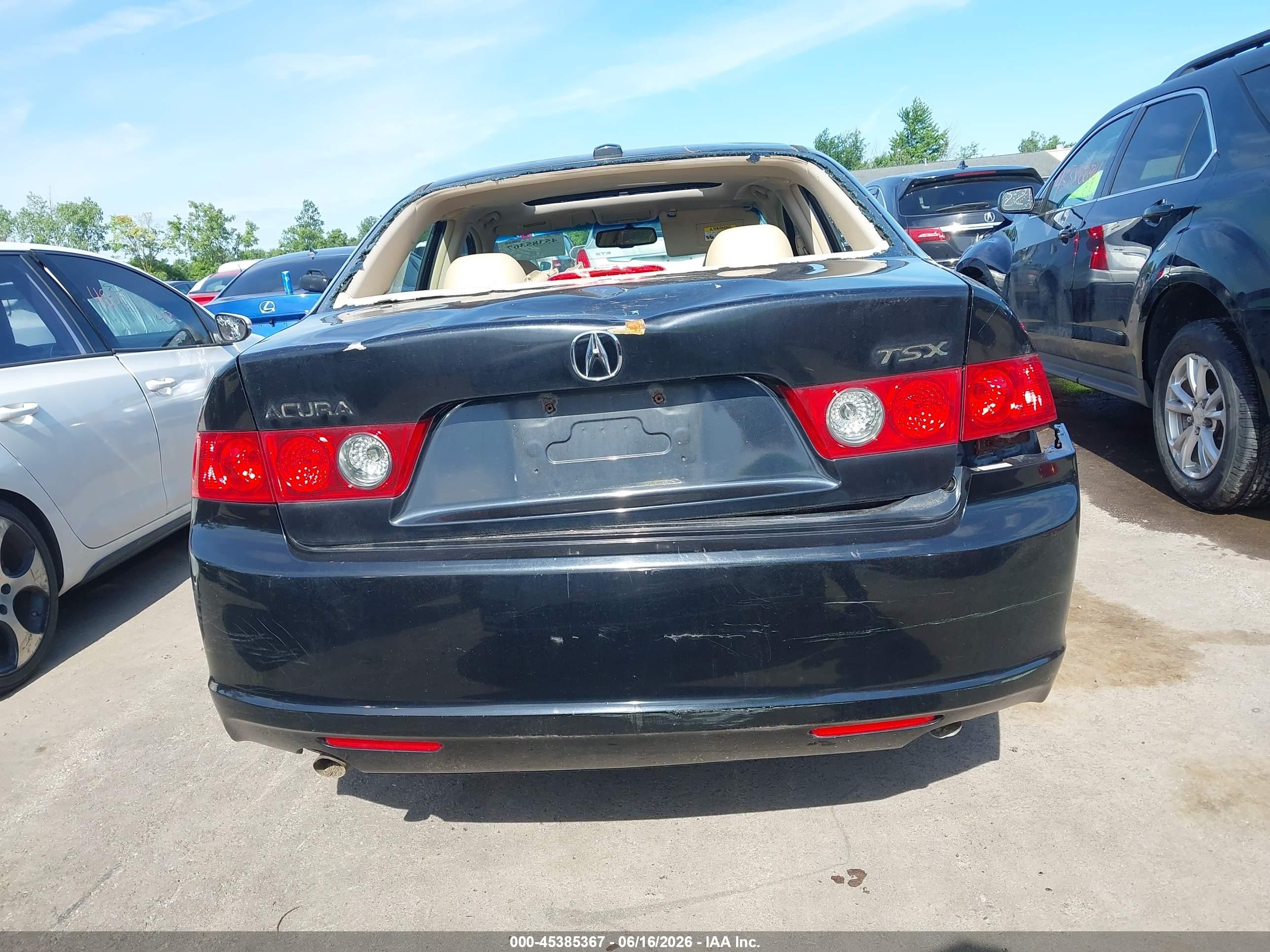 2007 Acura Tsx   Black vin: JH4CL96877C012692