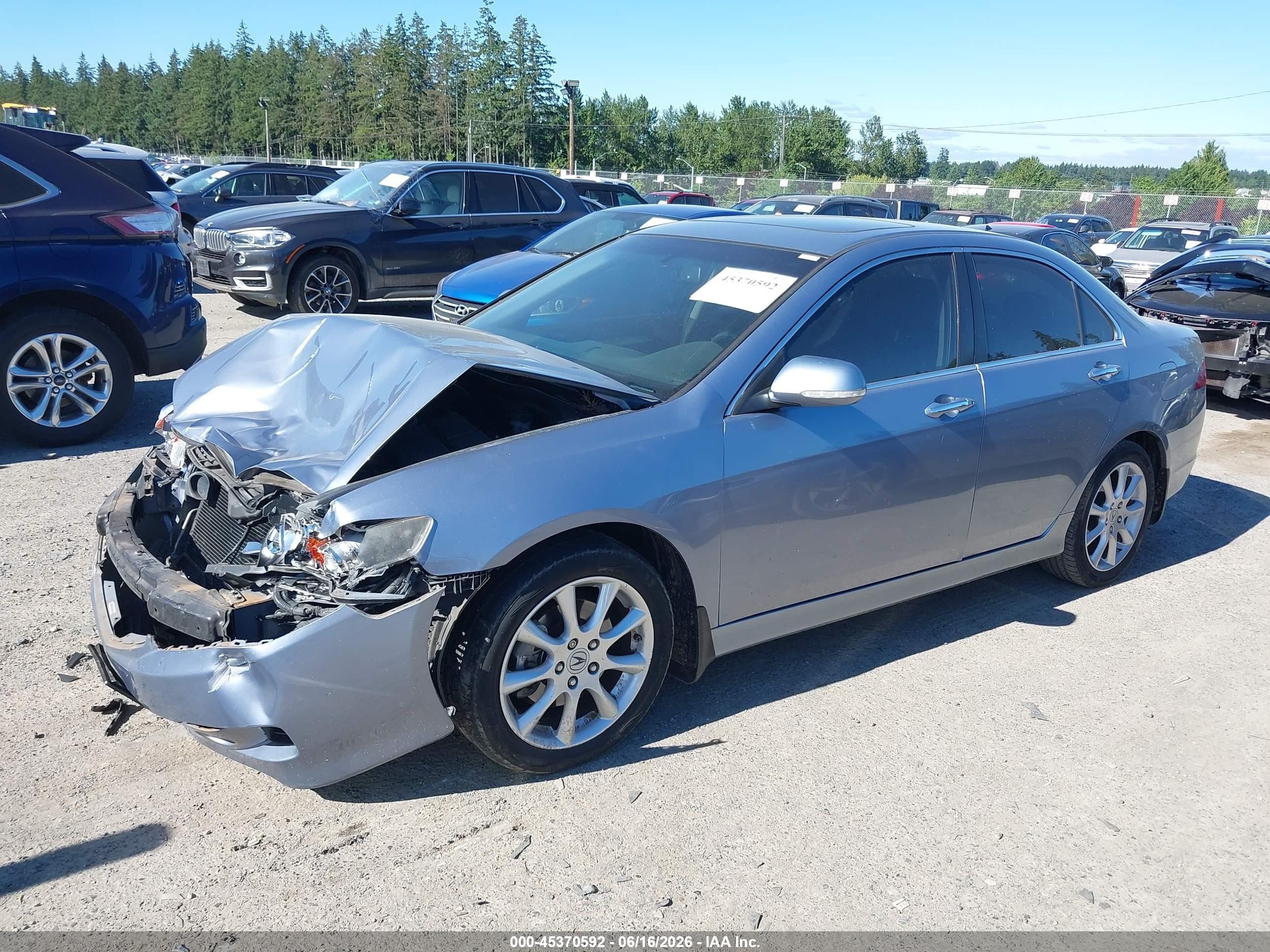 2007 Acura Tsx Silver vin: JH4CL96877C017018