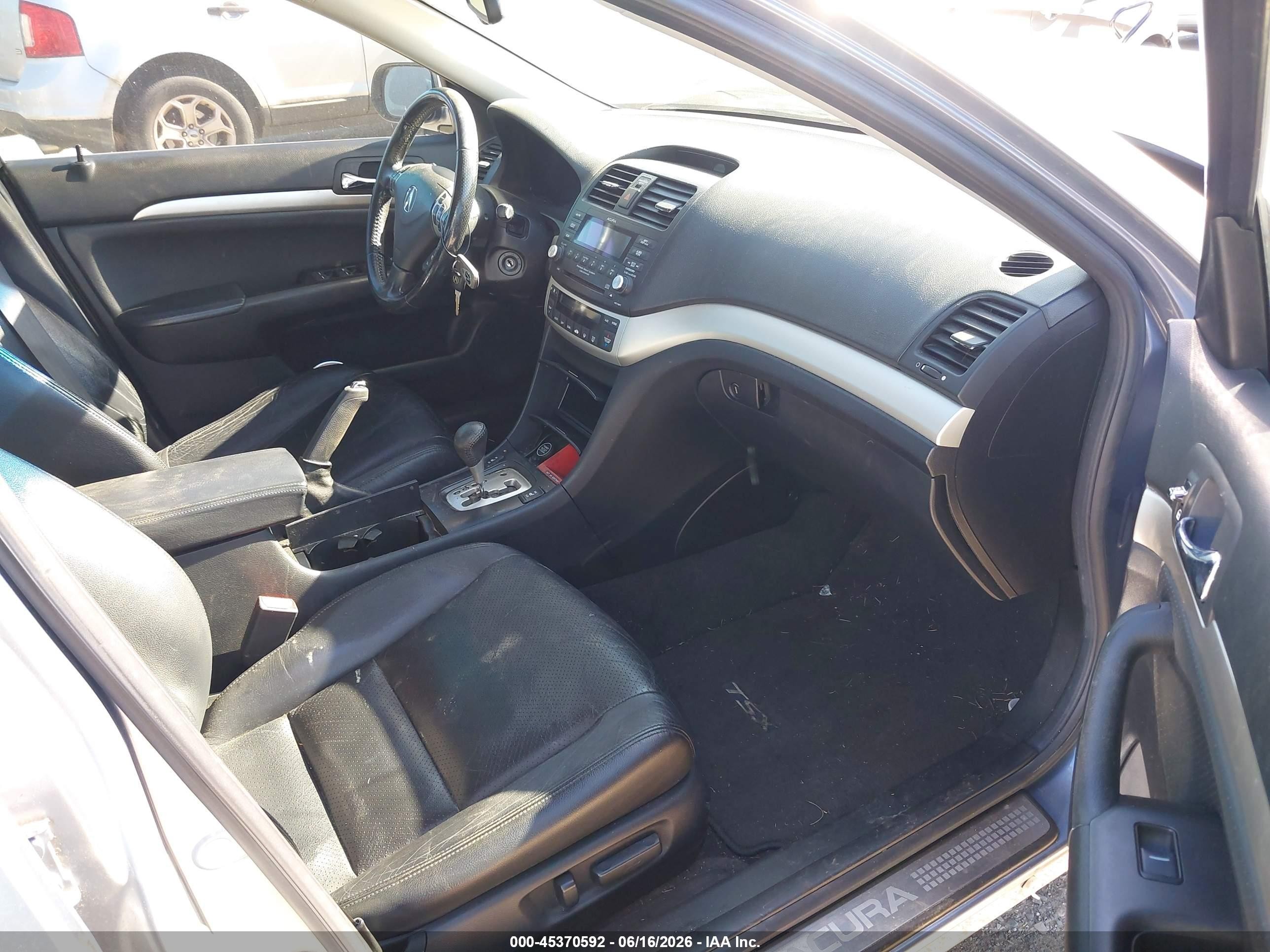 2007 Acura Tsx Silver vin: JH4CL96877C017018