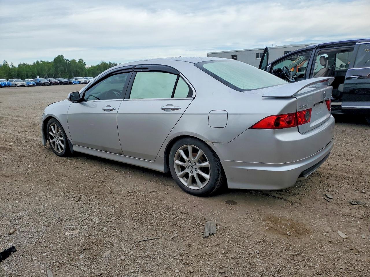 2007 Acura Tsx Silver vin: JH4CL96877C800226