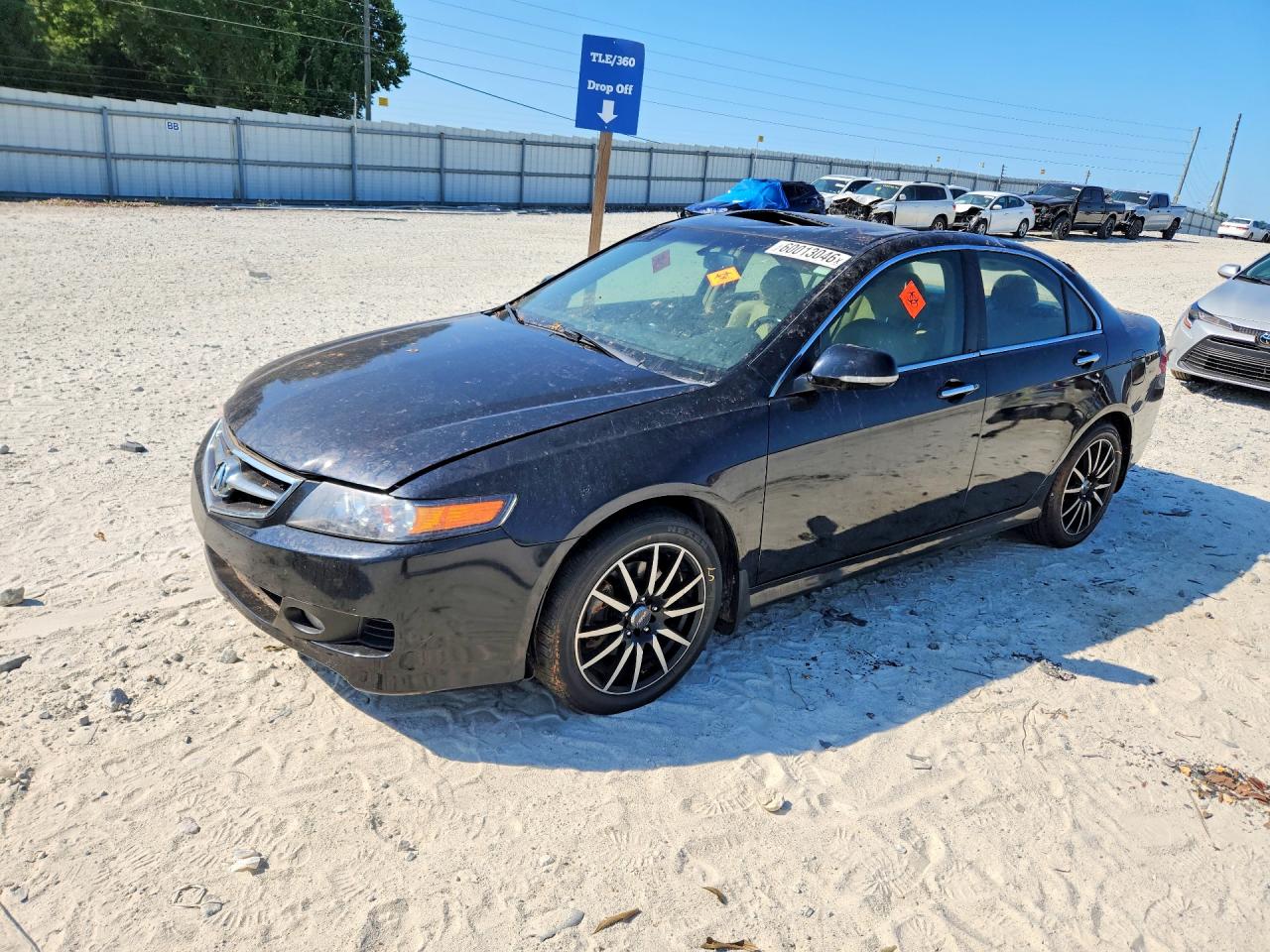 2008 Acura Tsx Black vin: JH4CL96878C000303