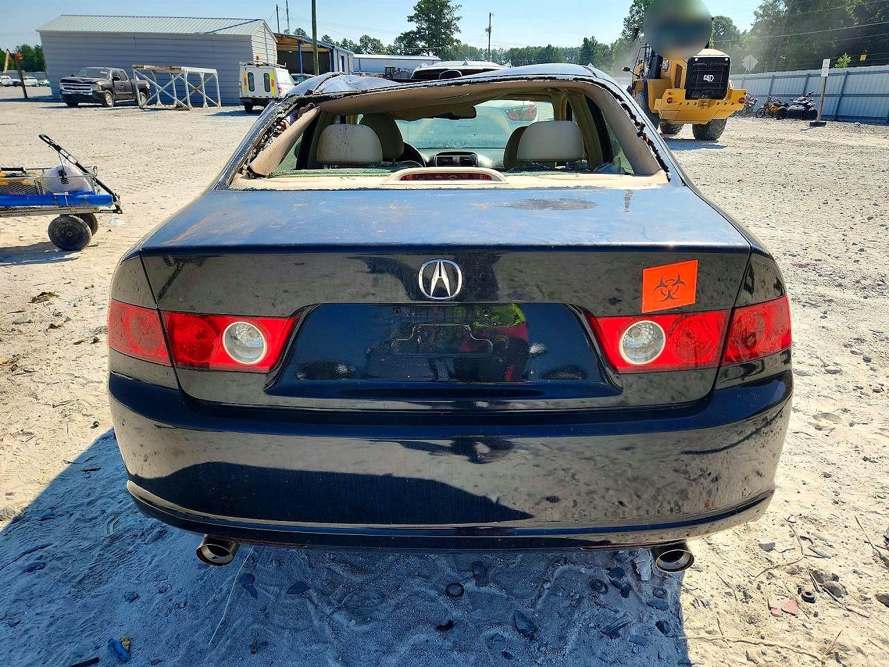 2008 Acura Tsx Black vin: JH4CL96878C000303