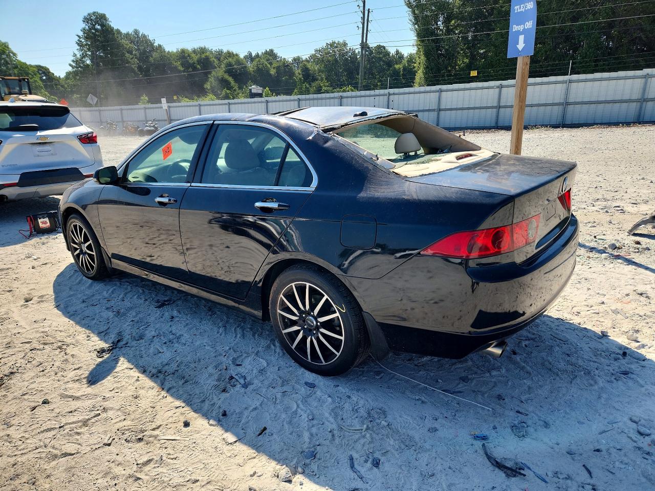 2008 Acura Tsx Black vin: JH4CL96878C000303