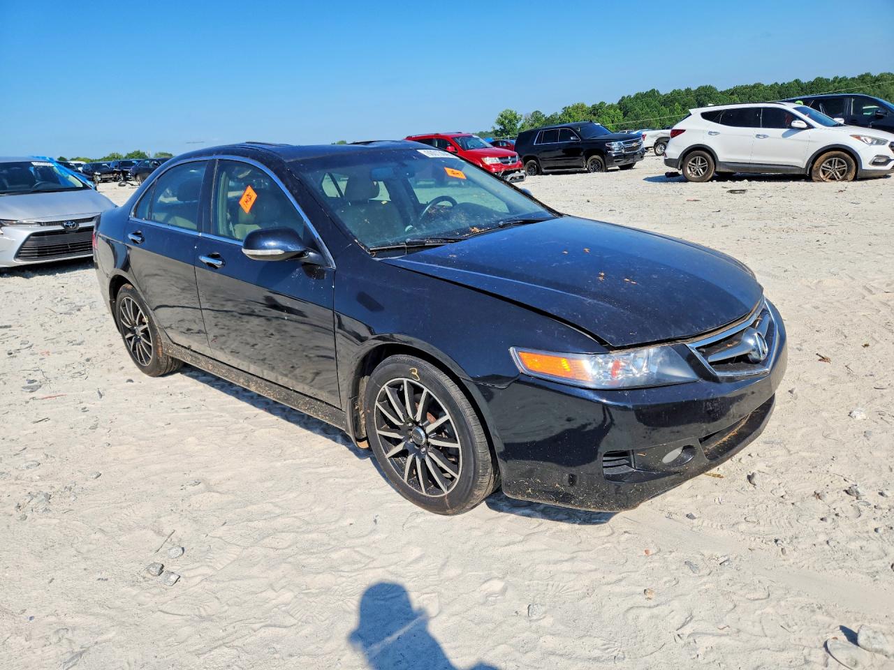 2008 Acura Tsx Black vin: JH4CL96878C000303