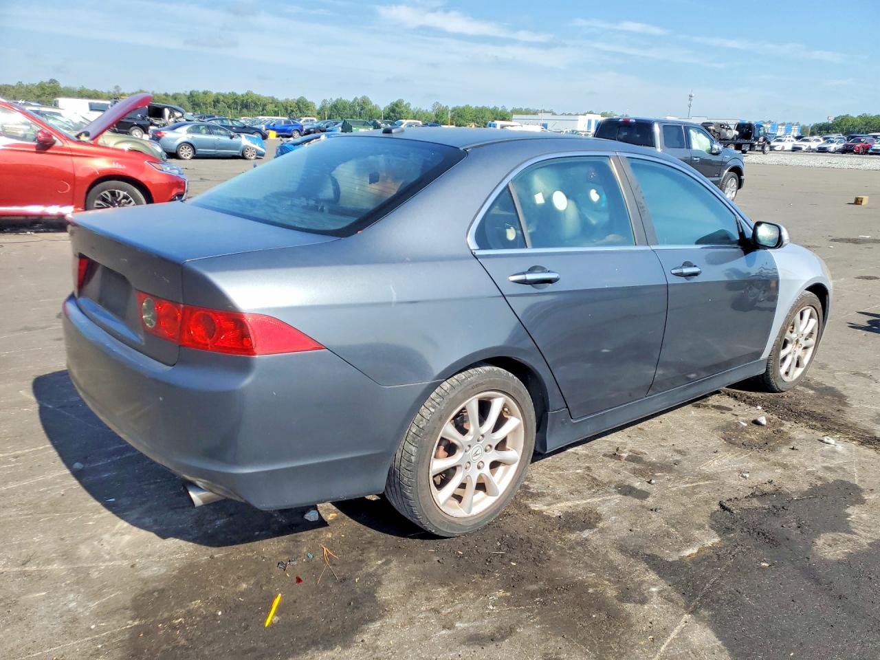 2008 Acura Tsx Gray vin: JH4CL96878C005338