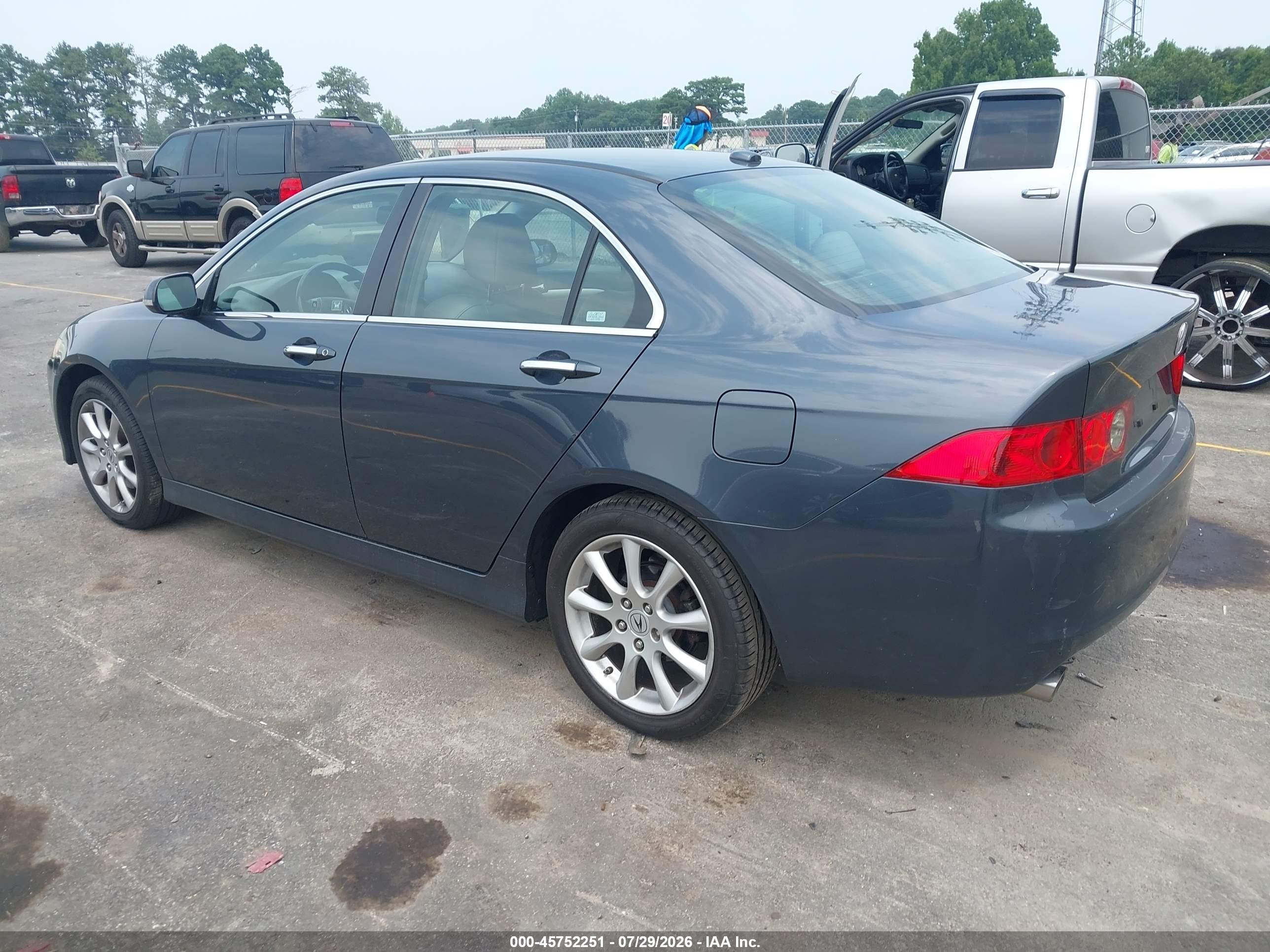 2008 Acura Tsx   Gray vin: JH4CL96878C006585