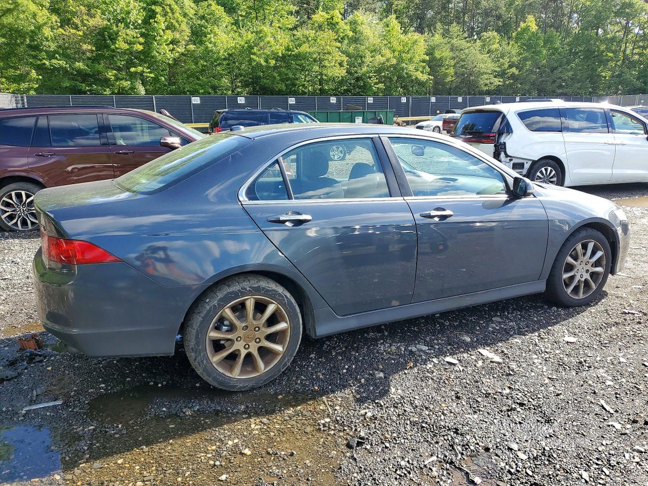 2008 Acura Tsx Gray vin: JH4CL96878C009860