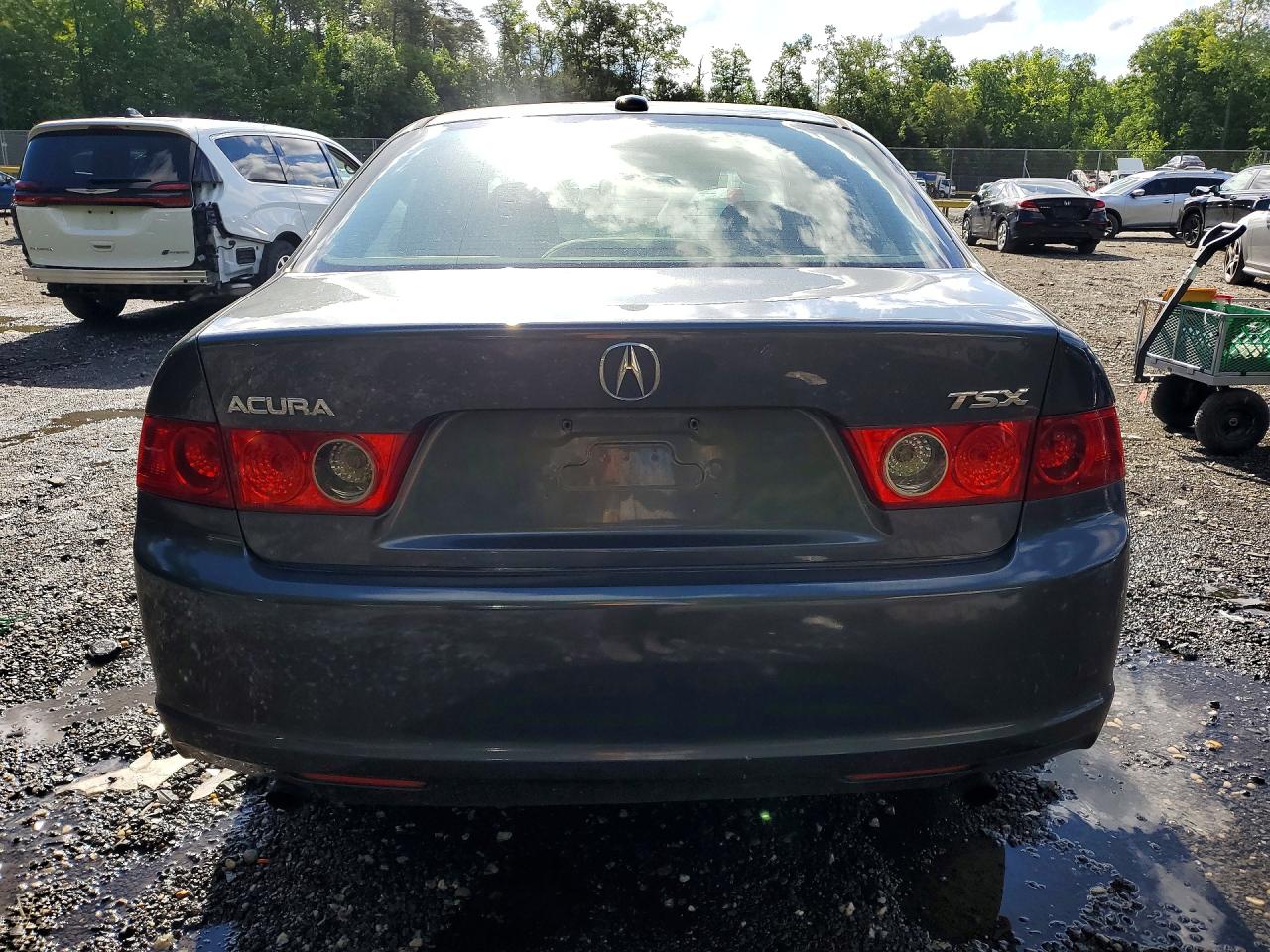 2008 Acura Tsx Gray vin: JH4CL96878C009860