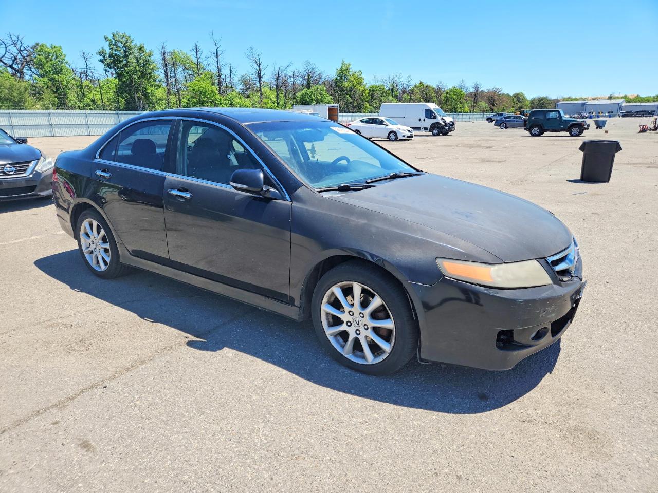 2008 Acura Tsx Black vin: JH4CL96878C012497