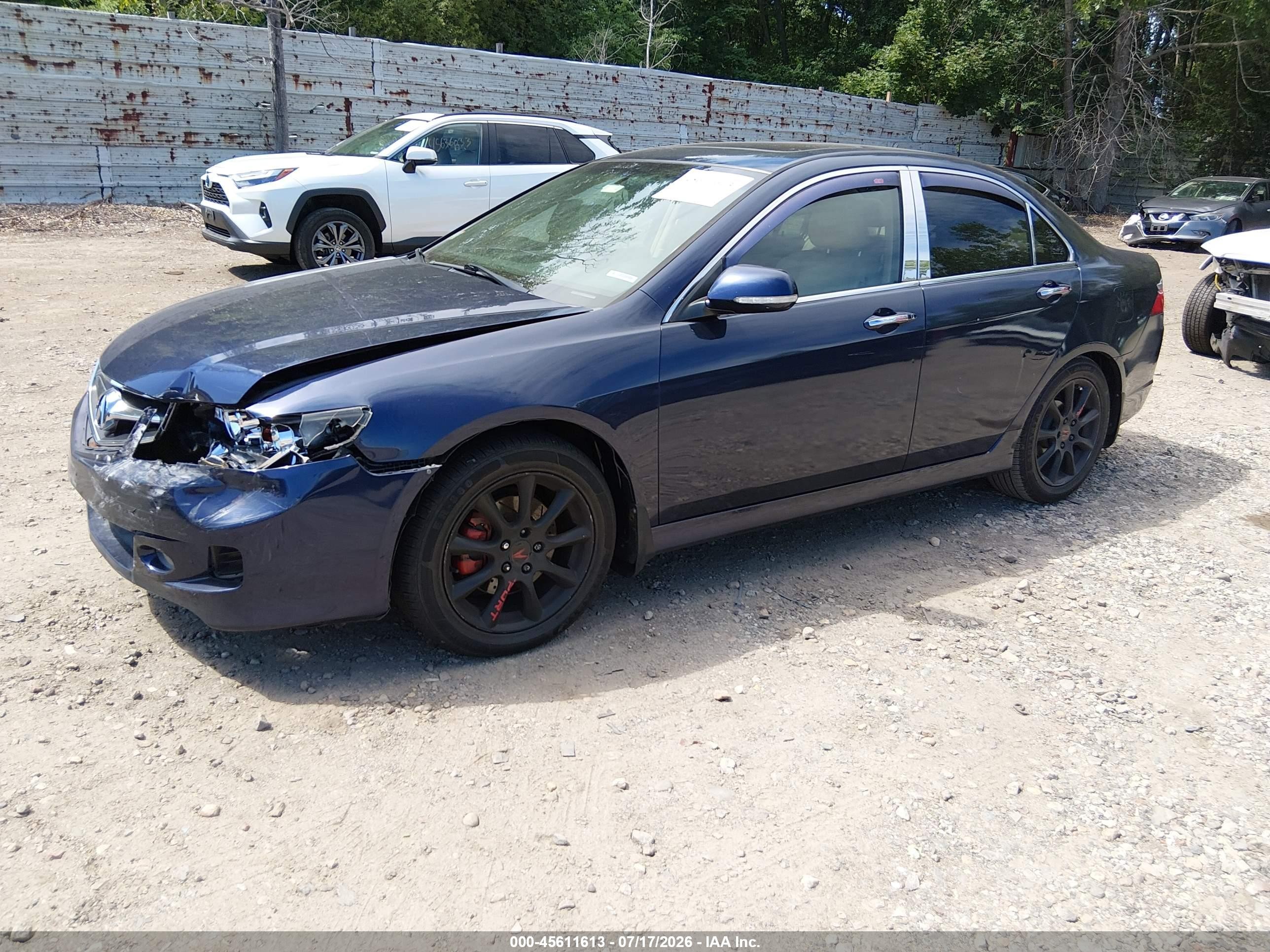 2008 Acura Tsx   Blue vin: JH4CL96878C017957