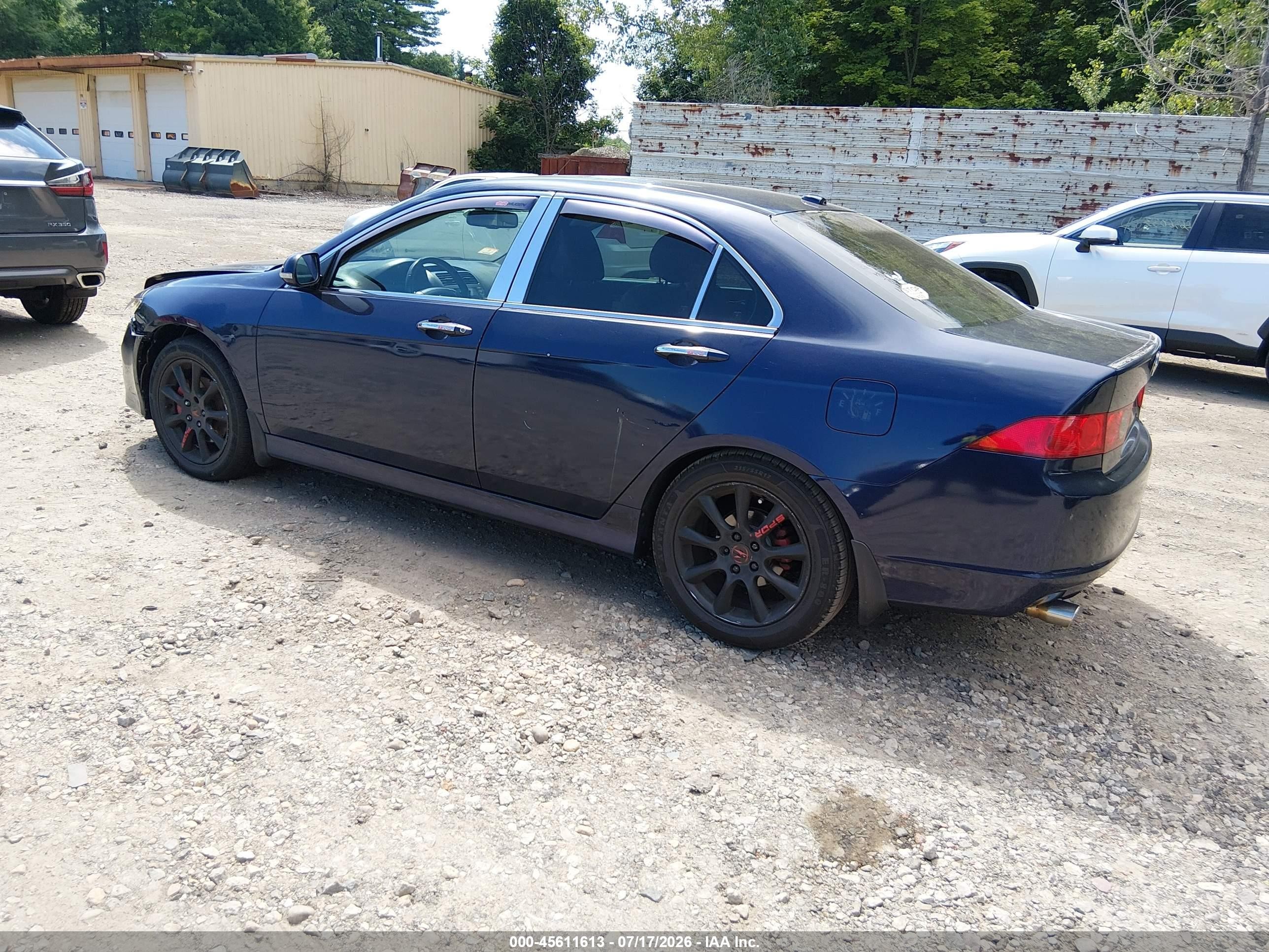 2008 Acura Tsx   Blue vin: JH4CL96878C017957