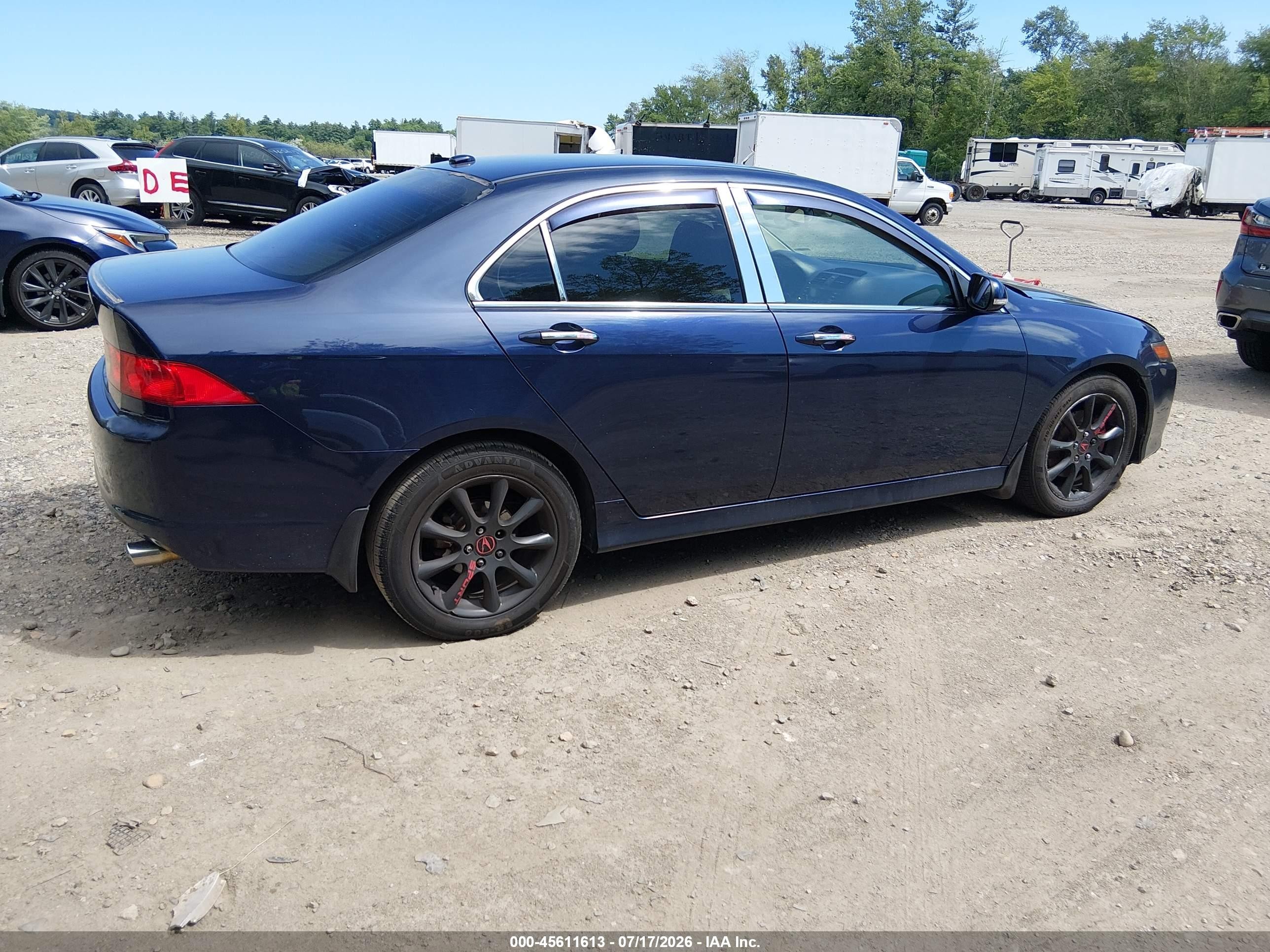 2008 Acura Tsx   Blue vin: JH4CL96878C017957