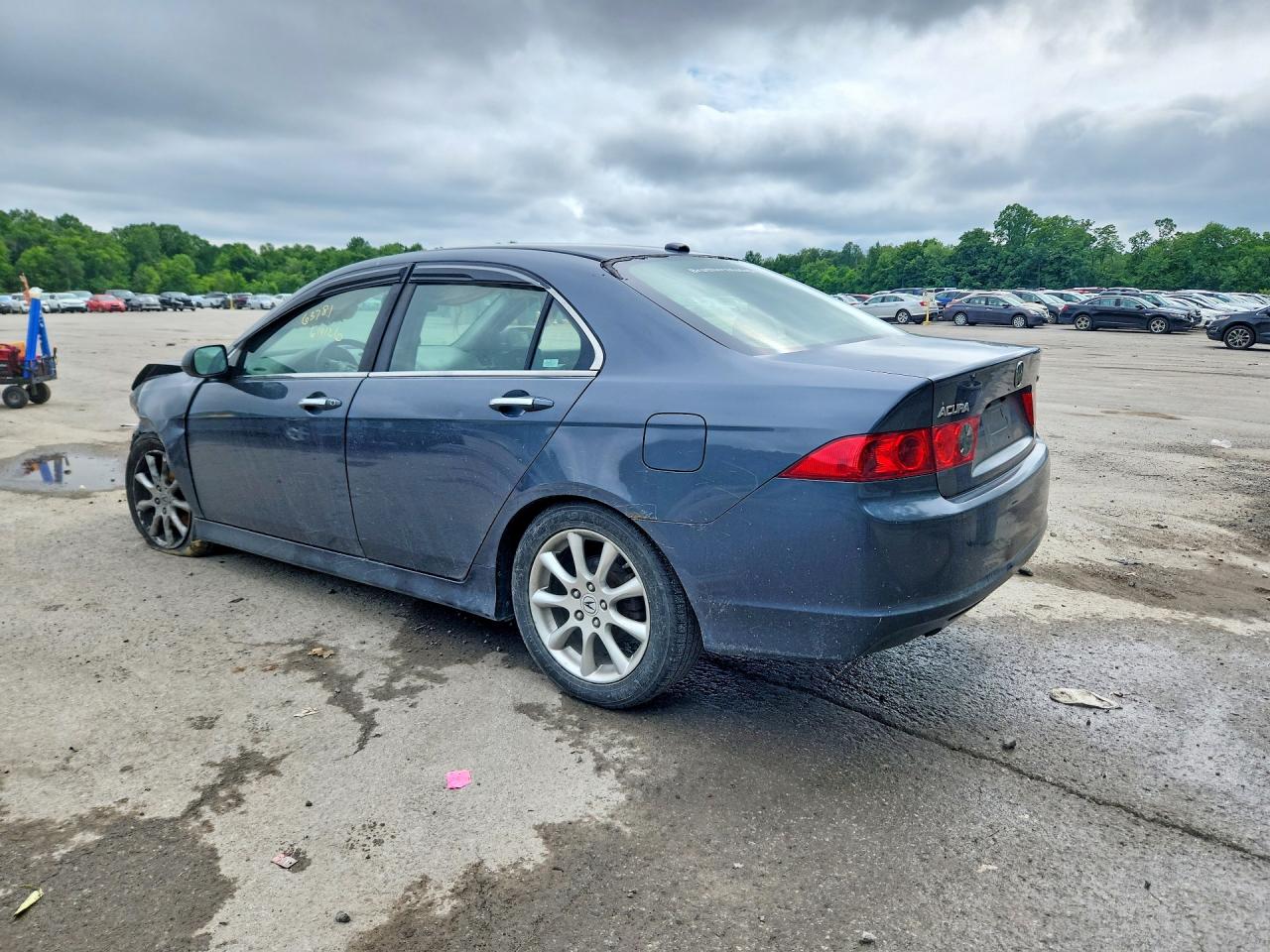 2008 Acura Tsx Blue vin: JH4CL96878C018185