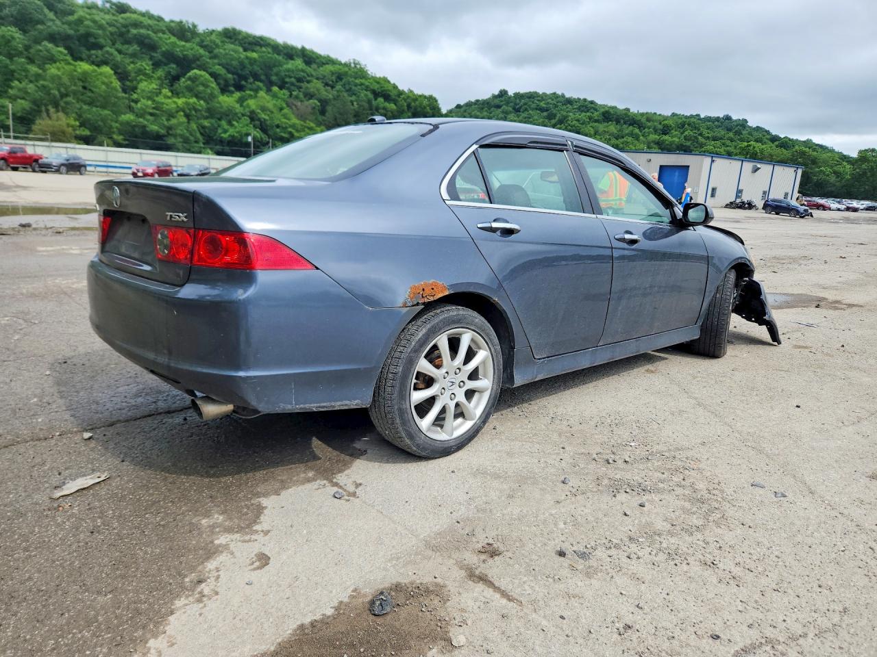 2008 Acura Tsx Blue vin: JH4CL96878C018185