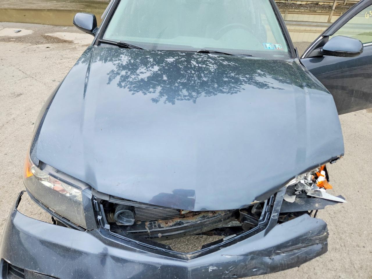 2008 Acura Tsx Blue vin: JH4CL96878C018185