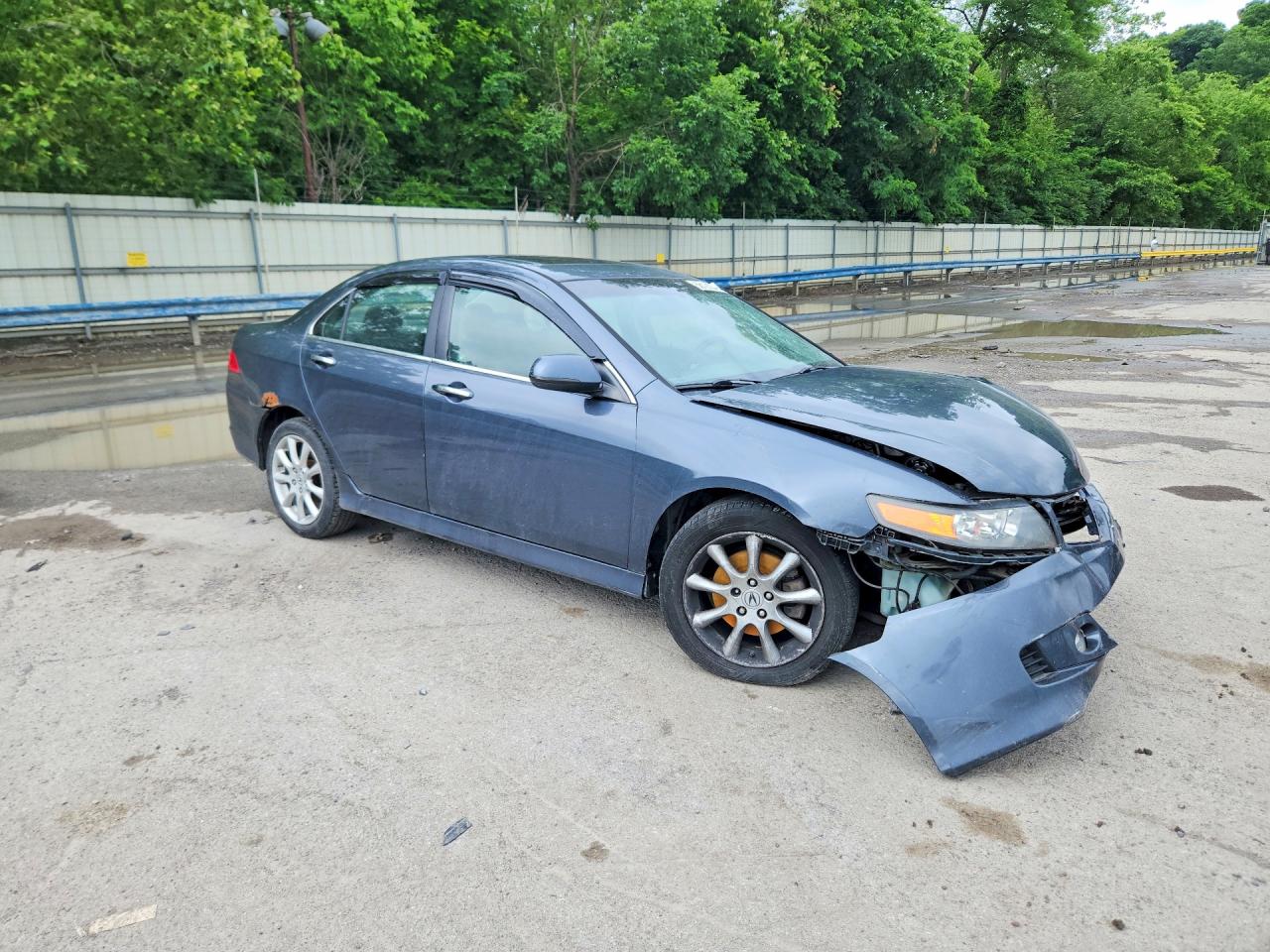 2008 Acura Tsx Blue vin: JH4CL96878C018185