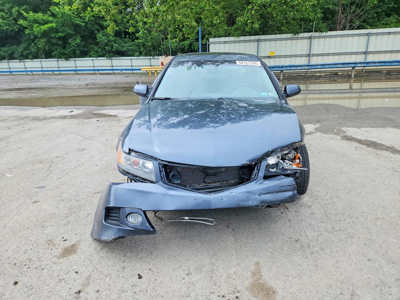 2008 Acura Tsx Blue vin: JH4CL96878C018185