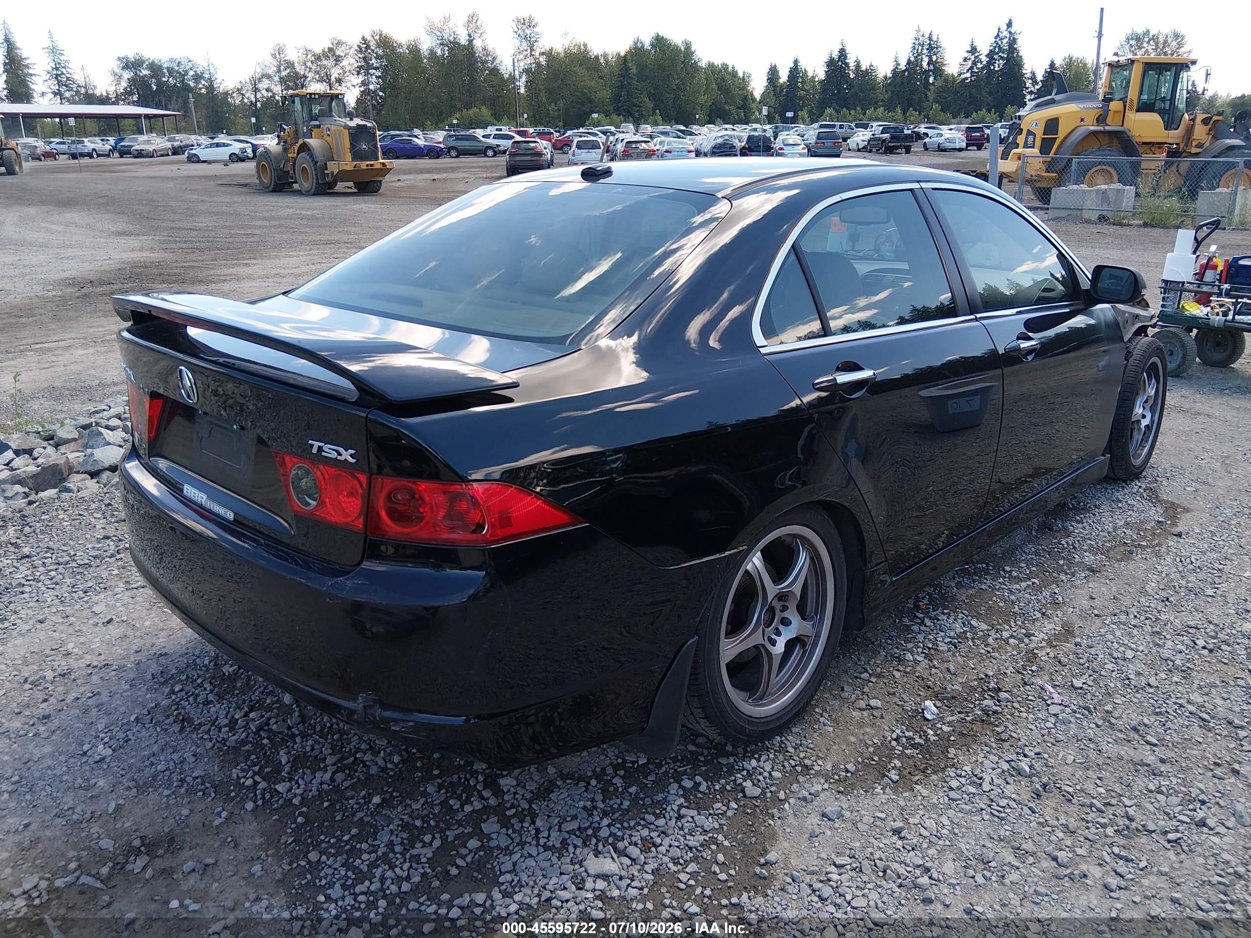 2008 Acura Tsx Black vin: JH4CL96878C019157