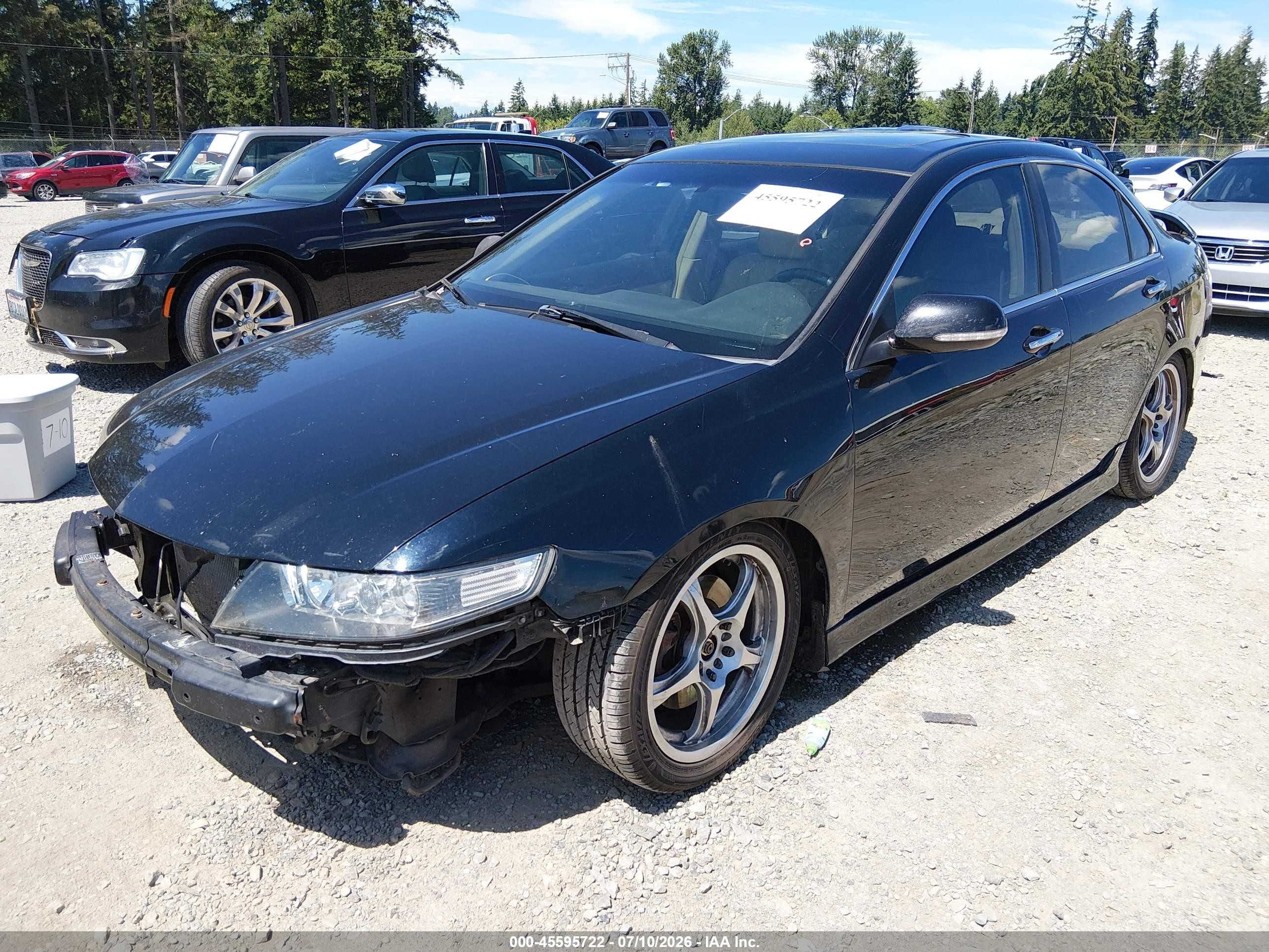 2008 Acura Tsx Black vin: JH4CL96878C019157