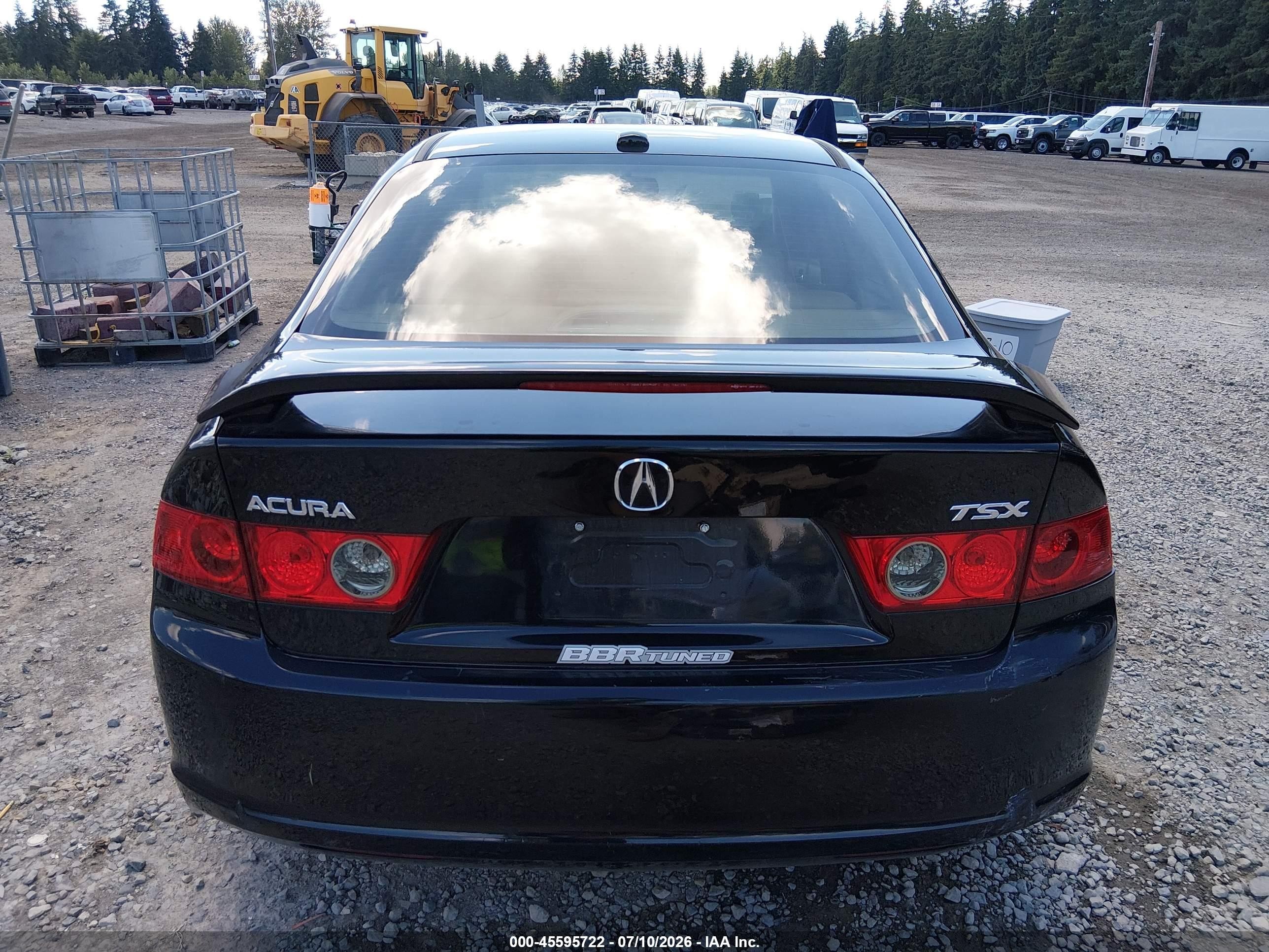 2008 Acura Tsx Black vin: JH4CL96878C019157