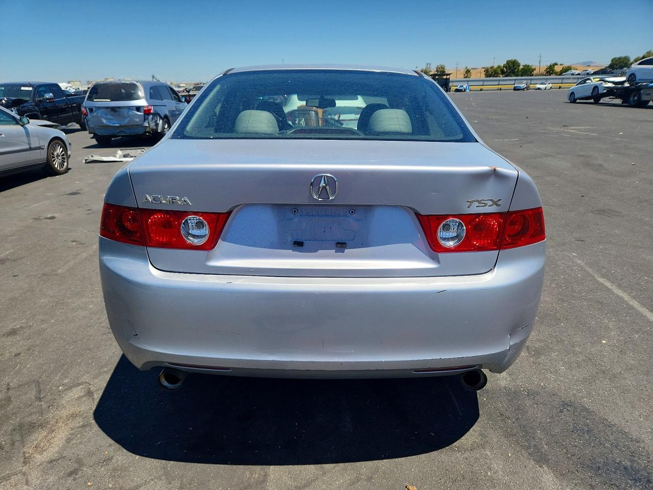 2004 Acura Tsx Silver vin: JH4CL96884C004774