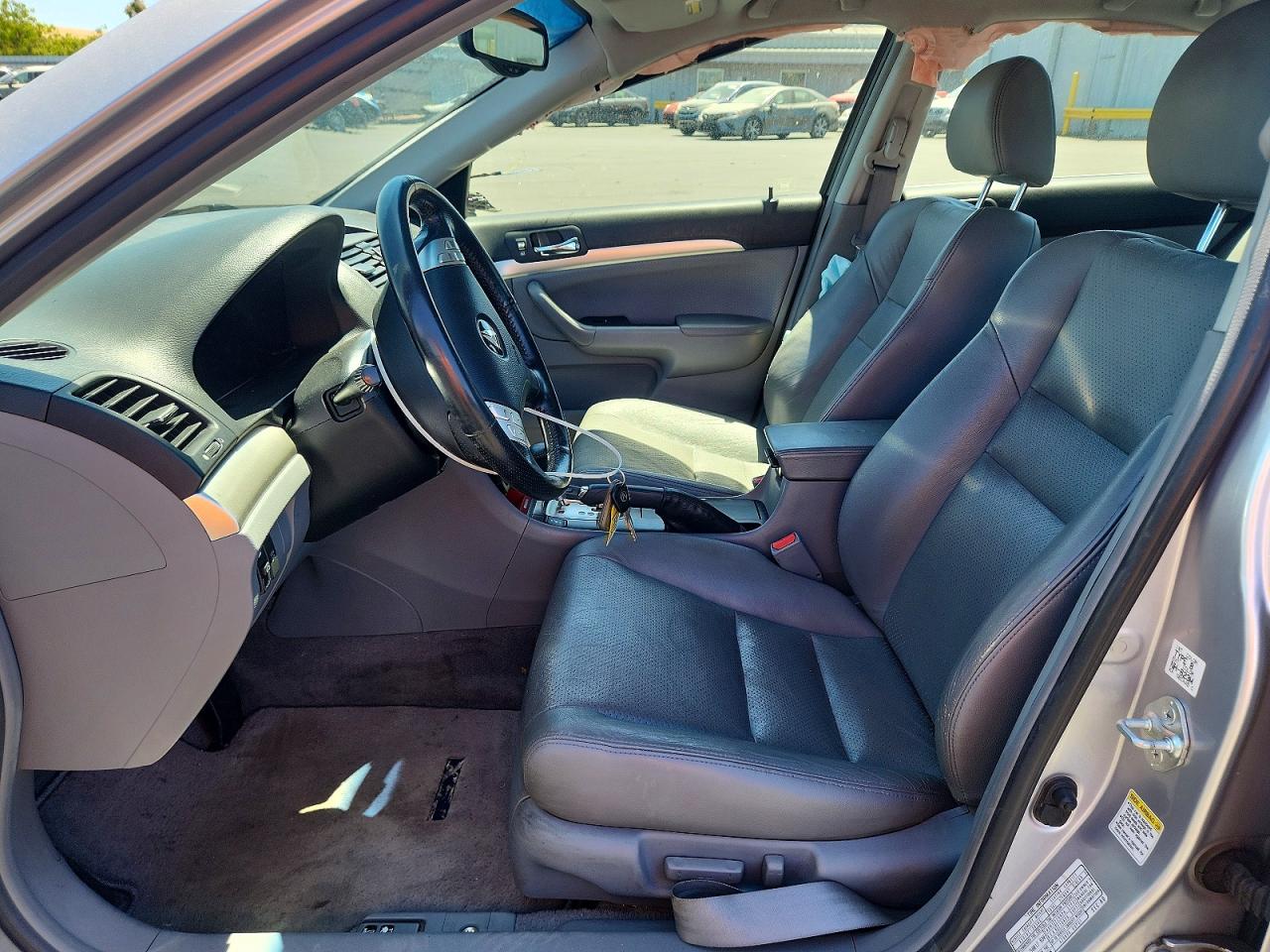 2004 Acura Tsx Silver vin: JH4CL96884C004774