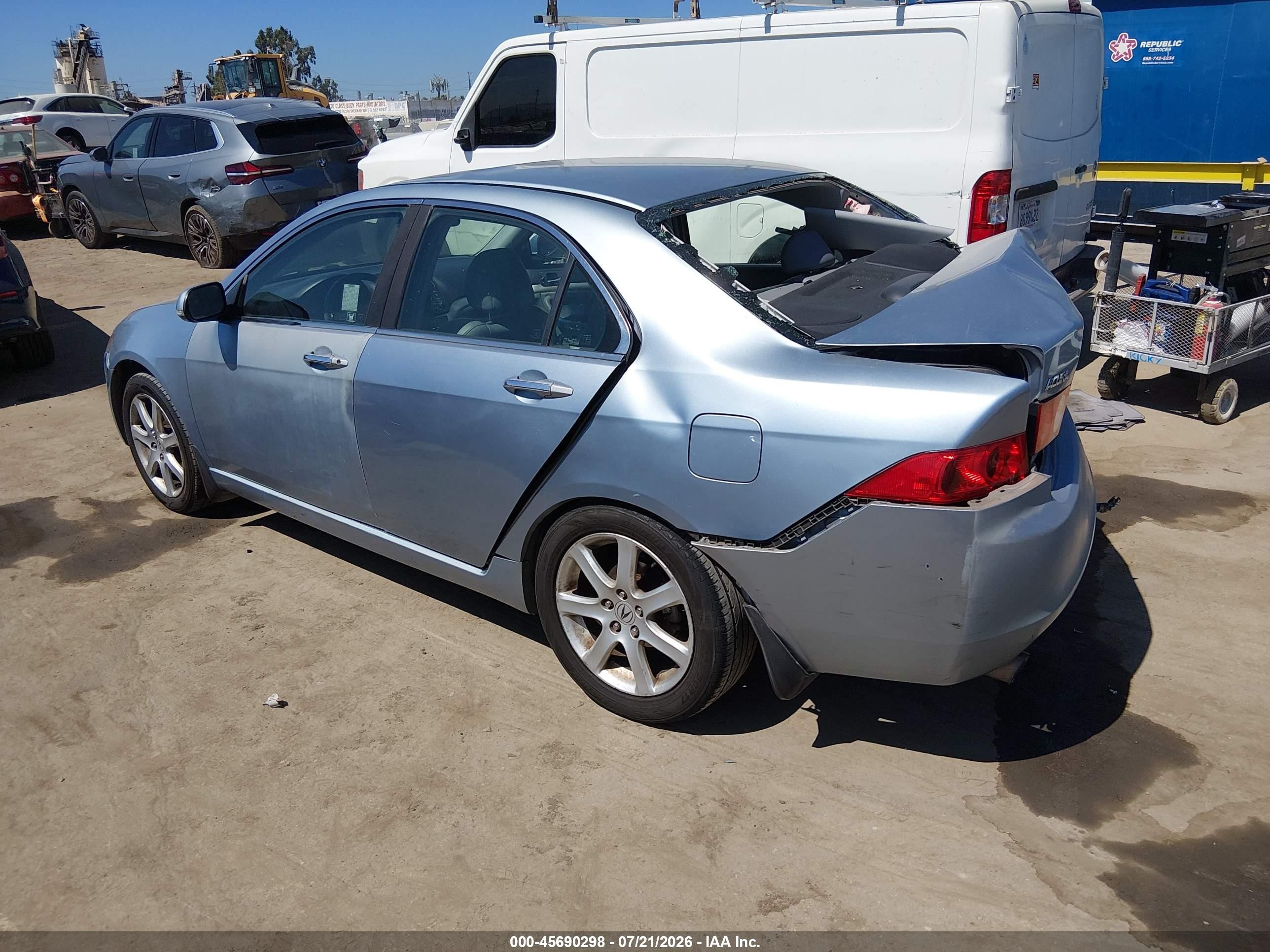2004 Acura Tsx   Light Blue vin: JH4CL96884C027231