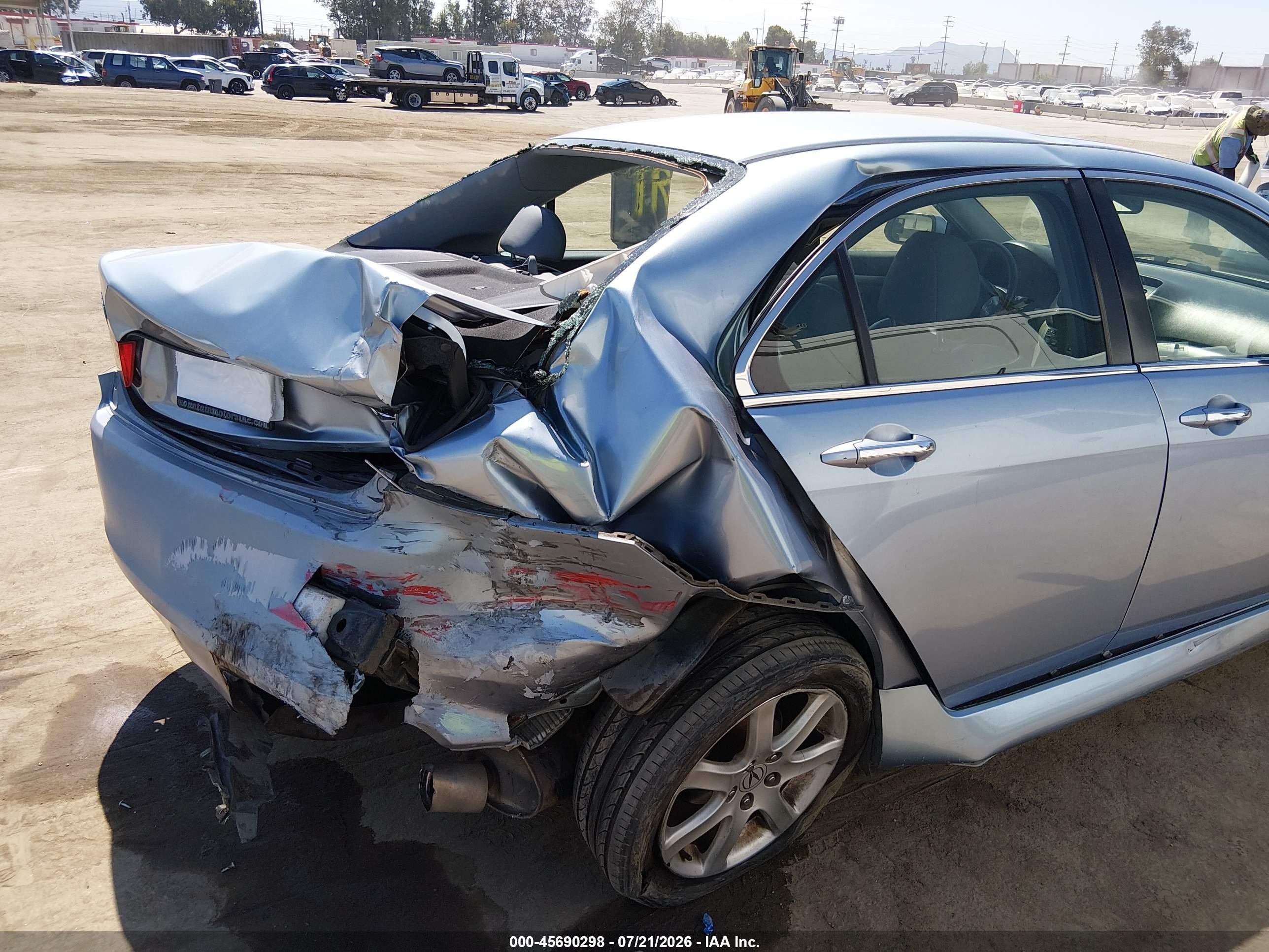 2004 Acura Tsx   Light Blue vin: JH4CL96884C027231